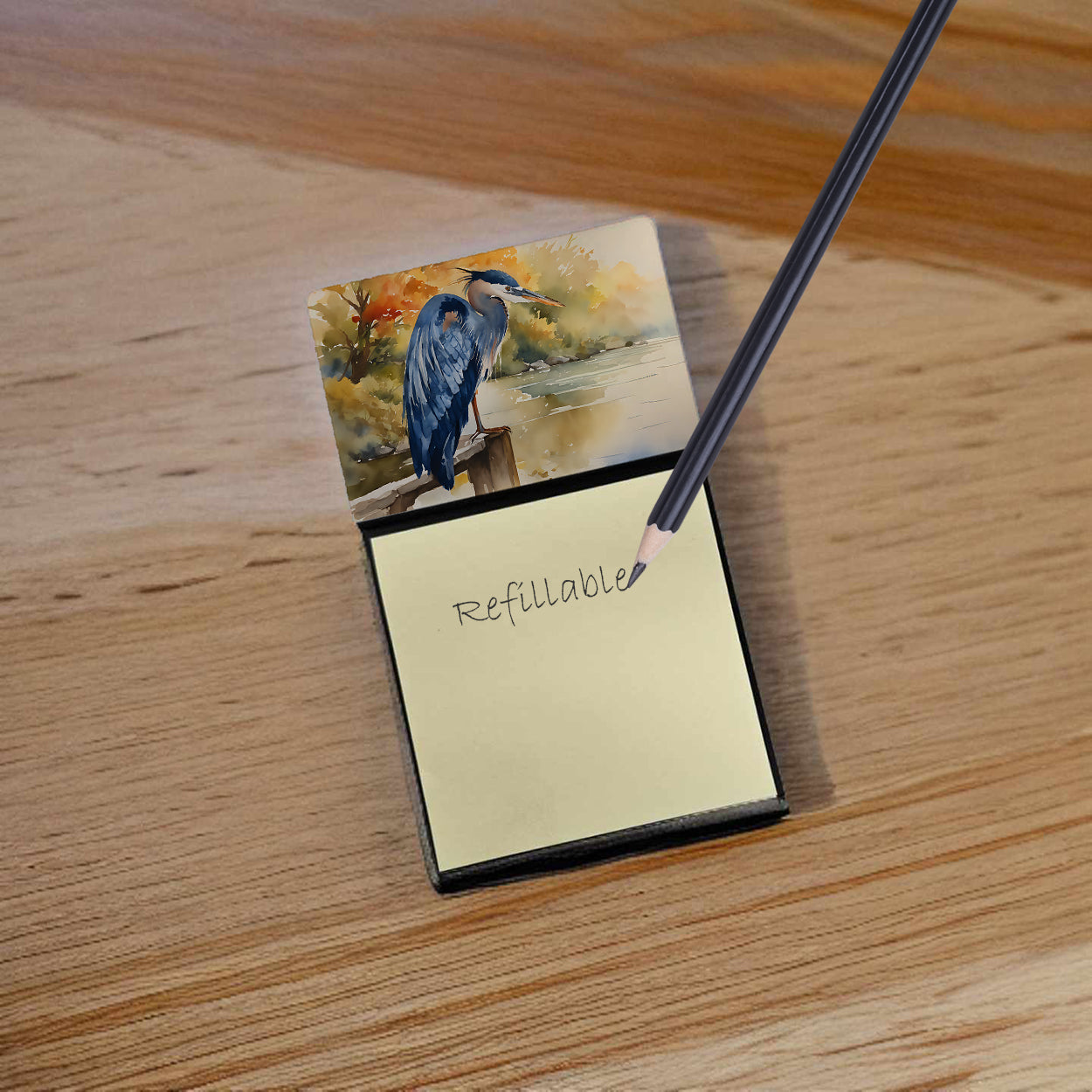 Buy this Blue Heron Sticky Note Holder