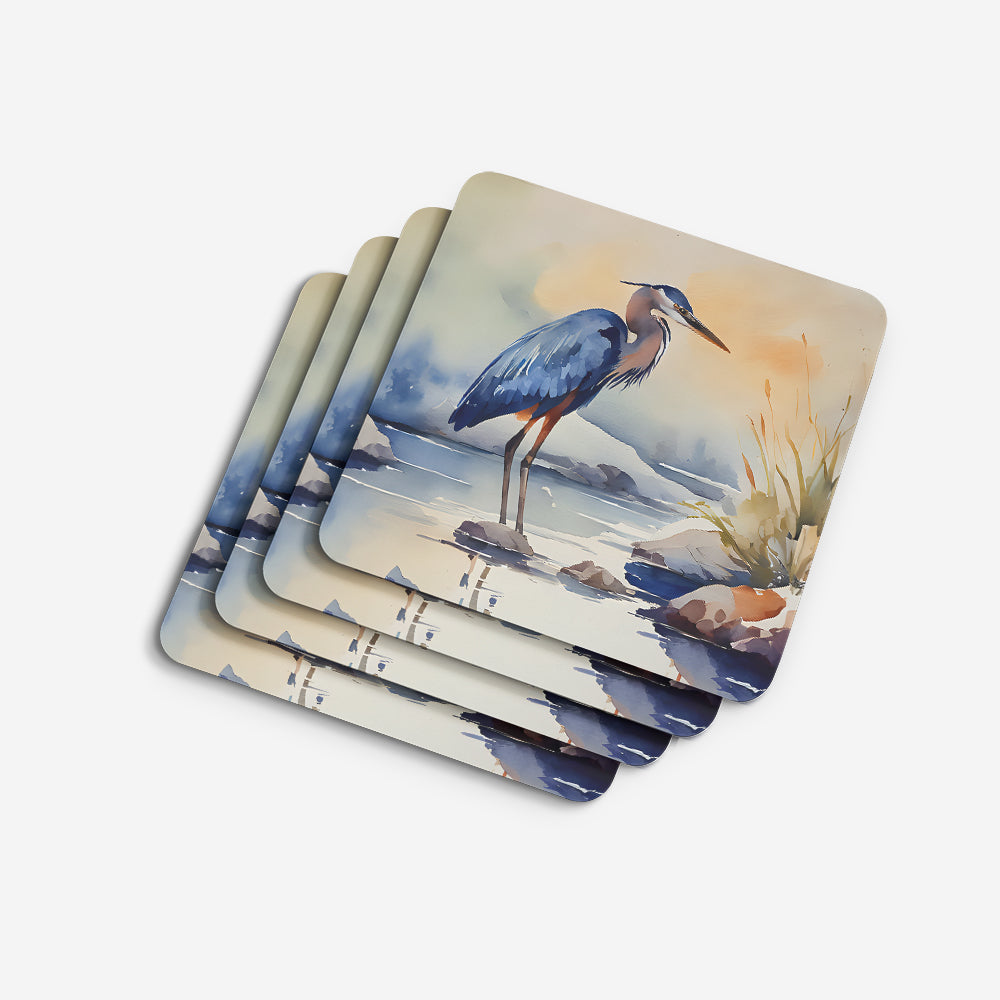 Blue Heron Foam Coasters