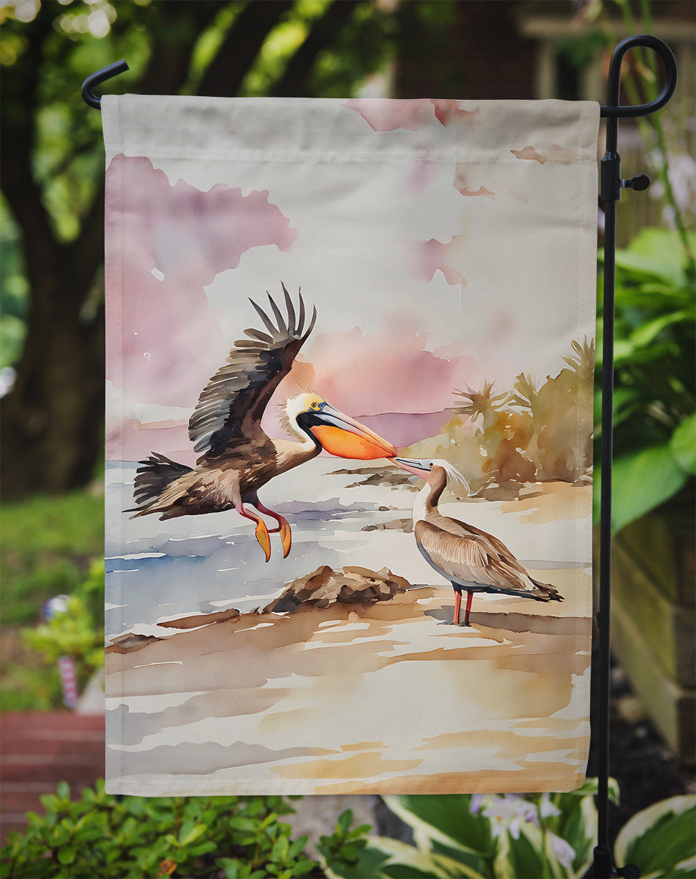 Pelican Garden Flag