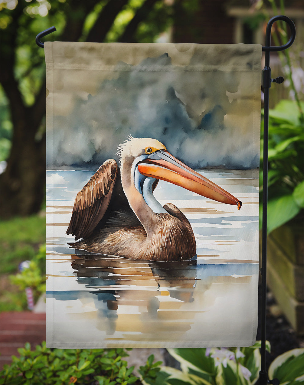 Pelican Garden Flag