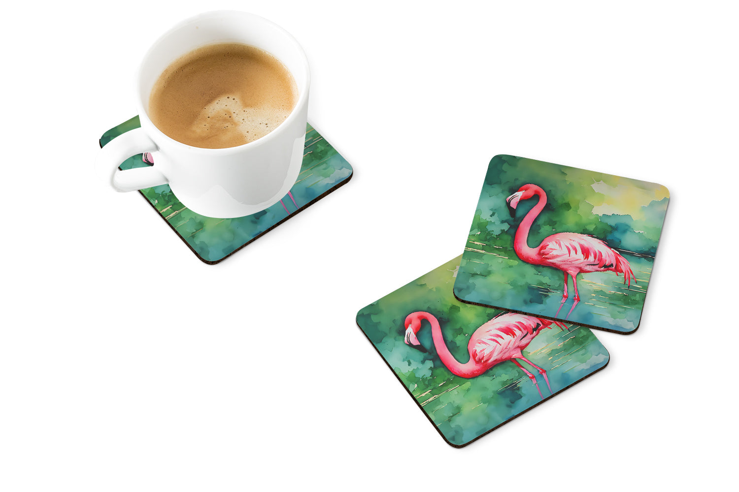 Buy this Flamingo Foam Coasters