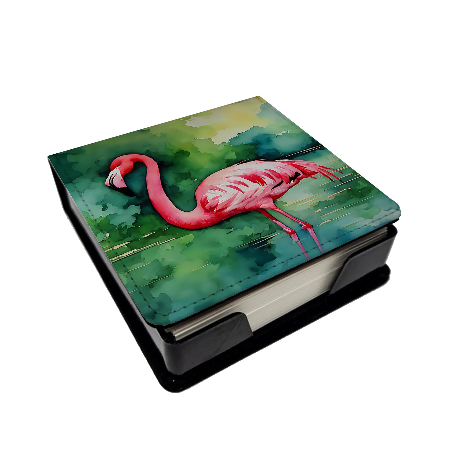 Buy this Flamingo PU Leather Note Paper Holder