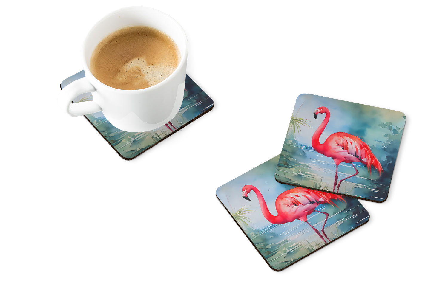 Buy this Flamingo Foam Coasters