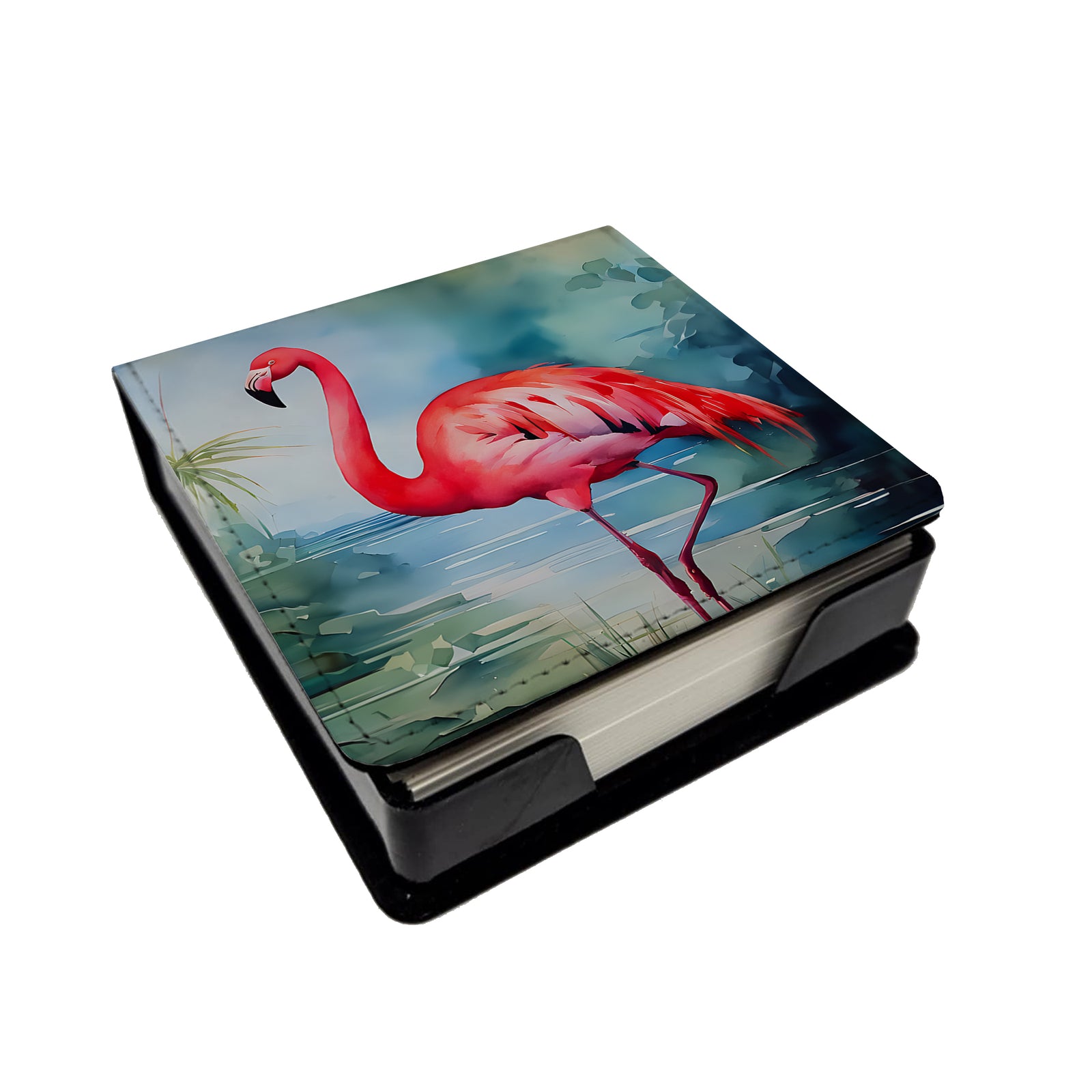 Buy this Flamingo PU Leather Note Paper Holder