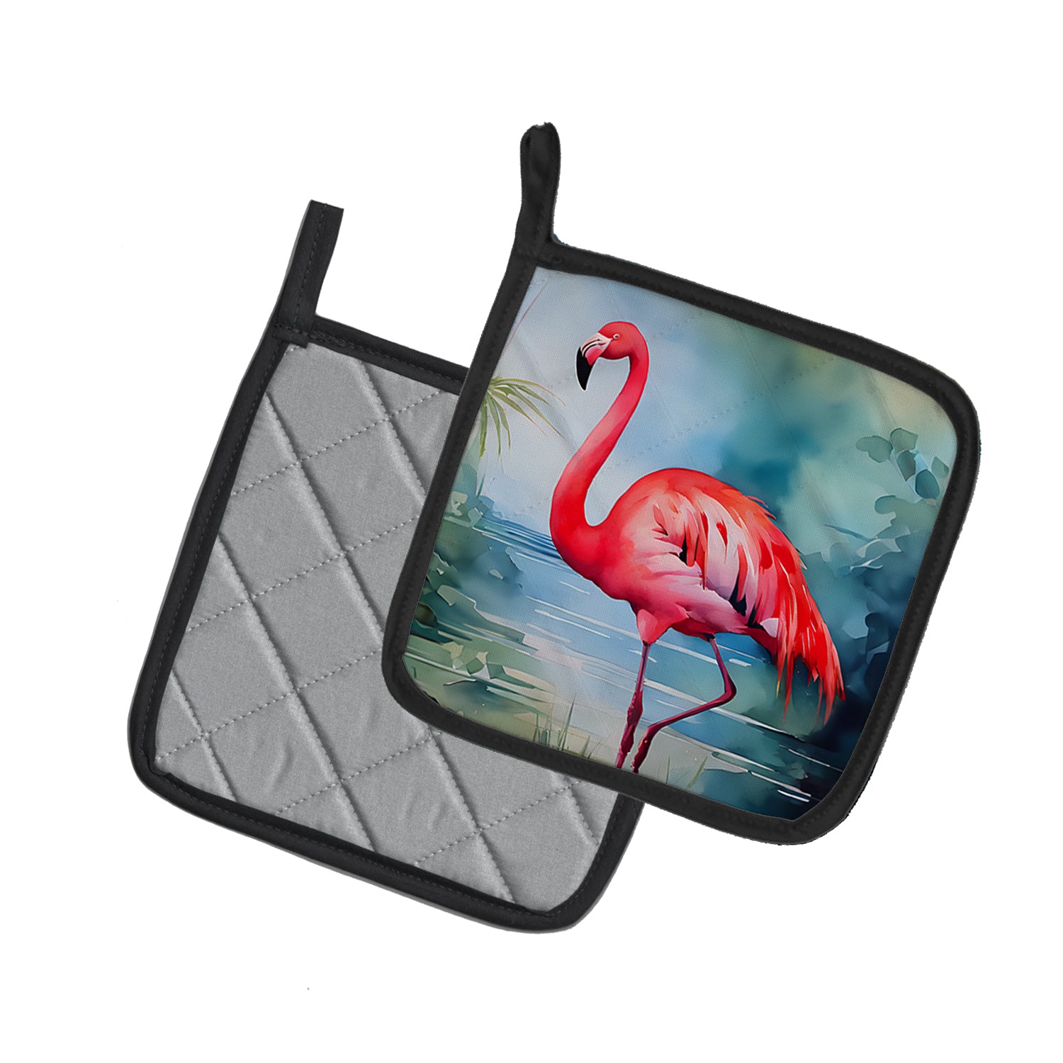 Buy this Flamingo Pair of Pot Holders