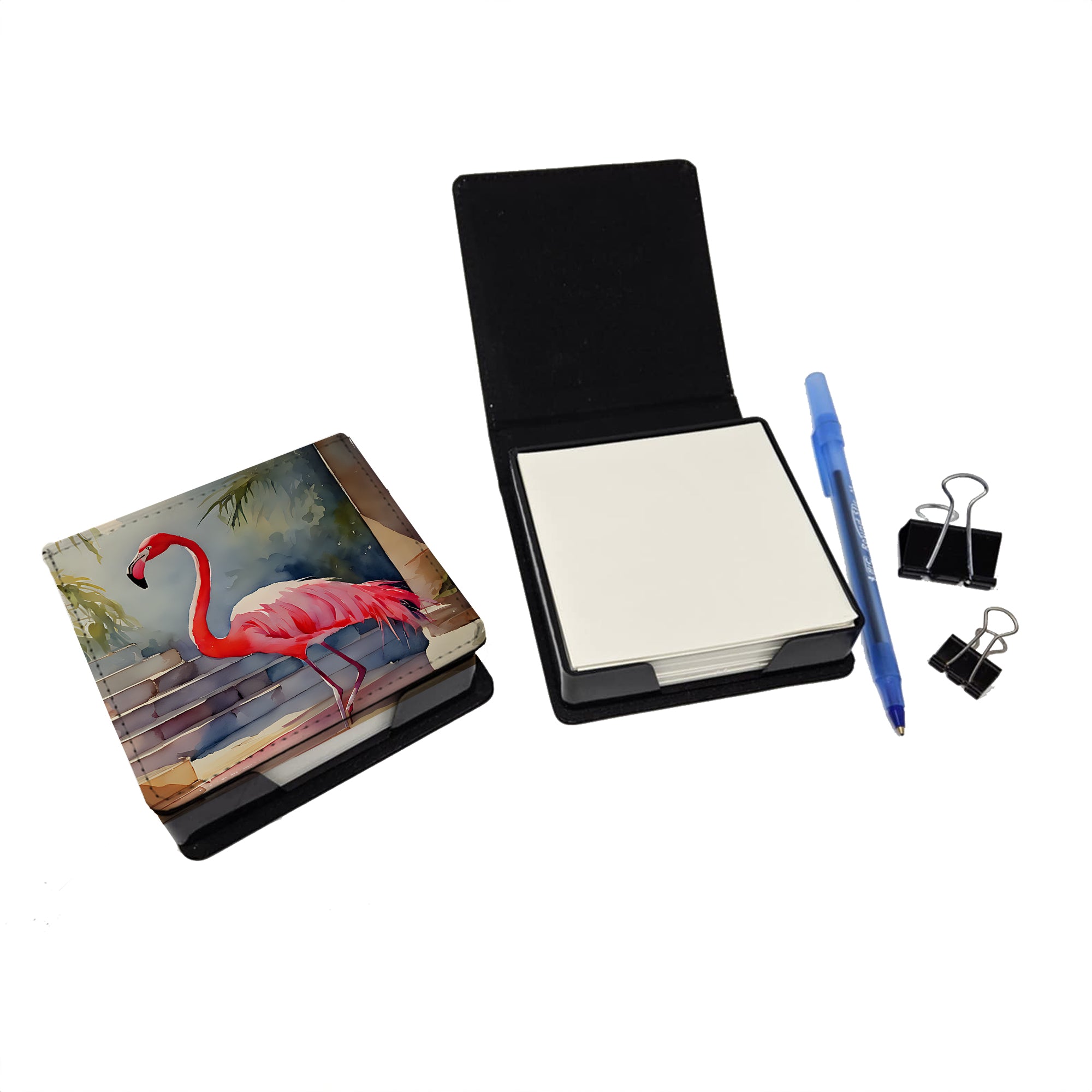 Buy this Flamingo PU Leather Note Paper Holder