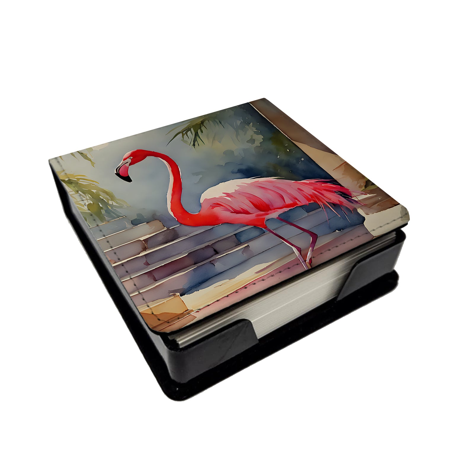 Buy this Flamingo PU Leather Note Paper Holder