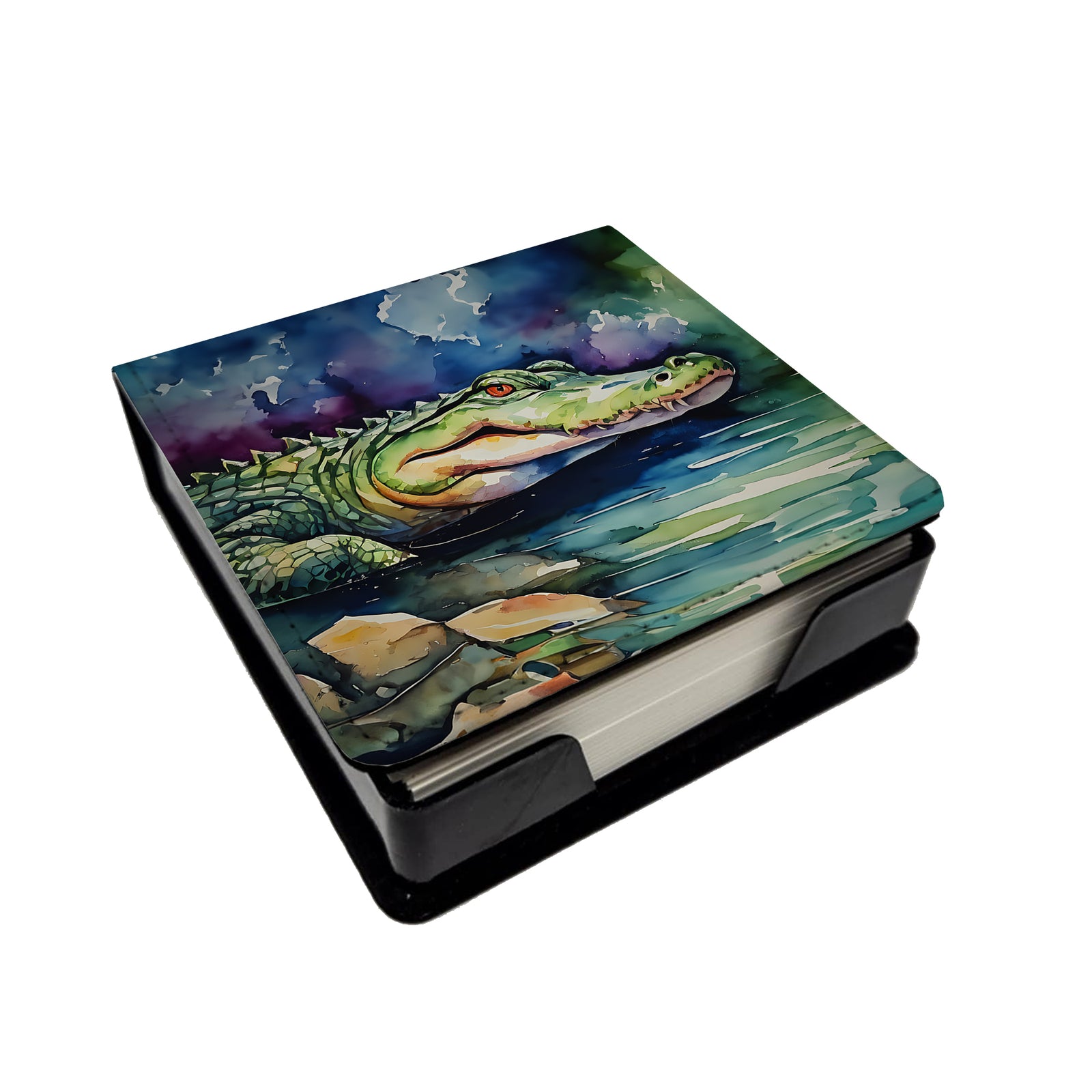 Buy this Alligator PU Leather Note Paper Holder