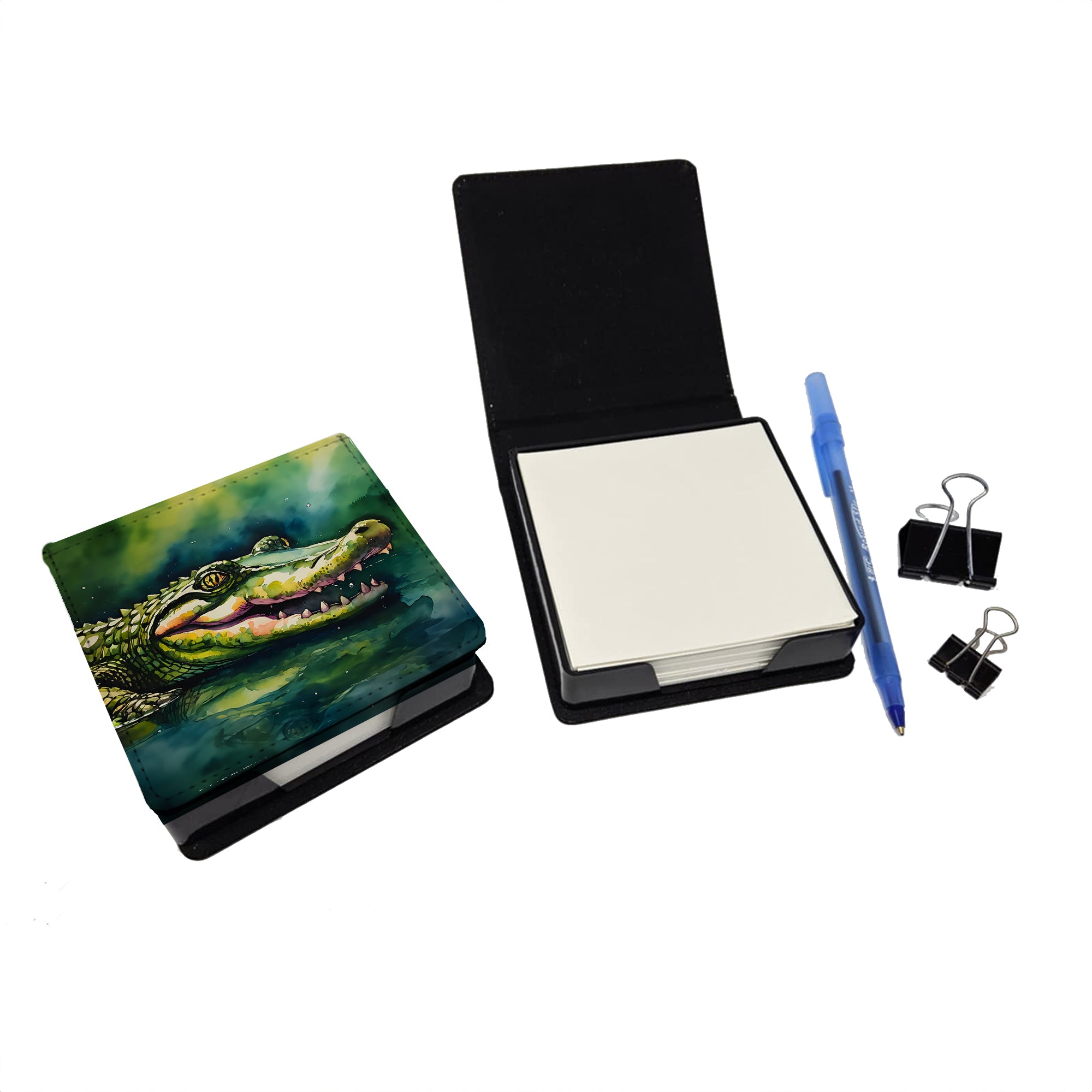 Buy this Alligator PU Leather Note Paper Holder