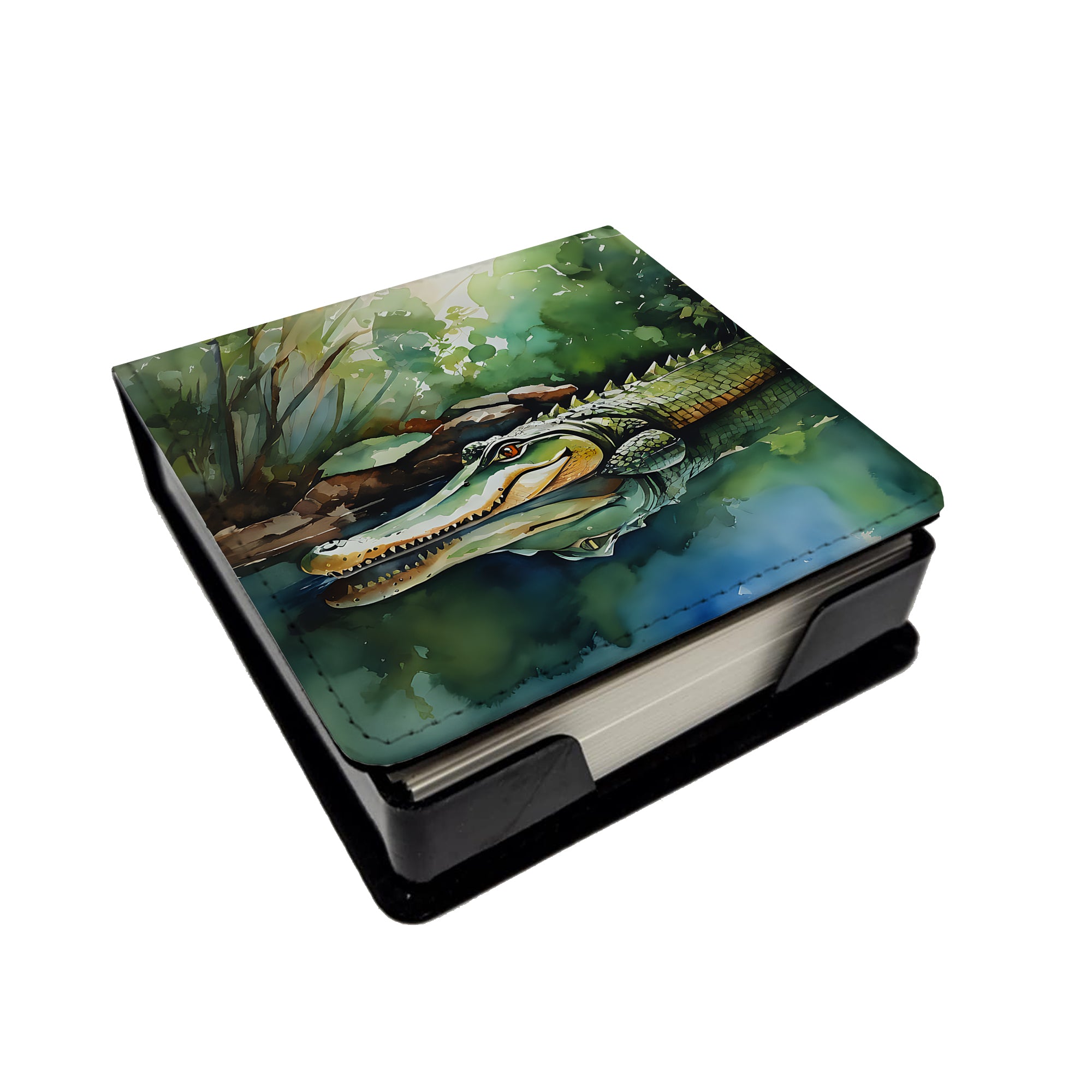 Buy this Alligator PU Leather Note Paper Holder