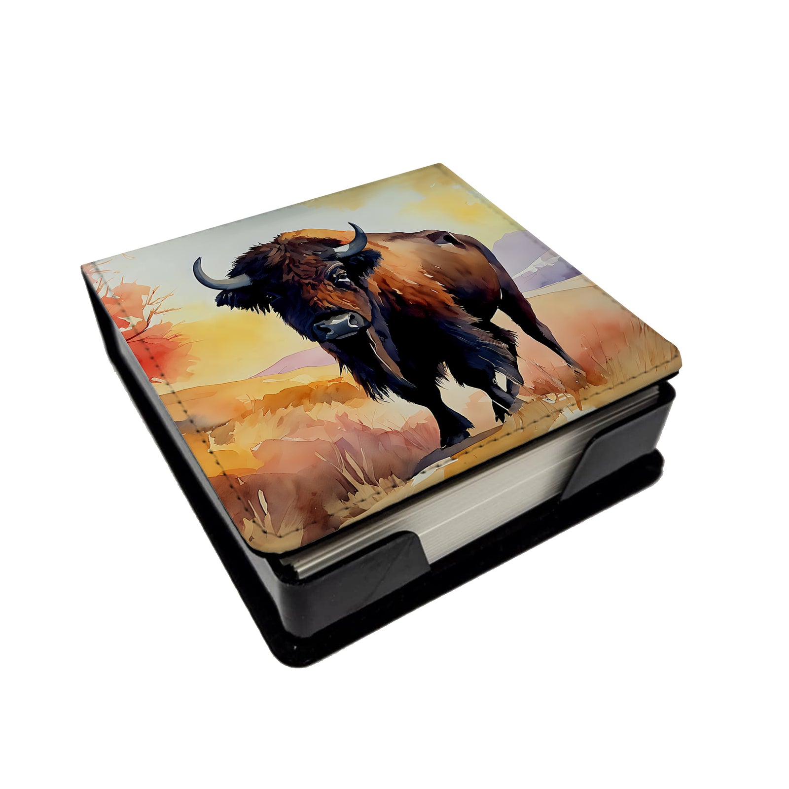 Buy this American Bison PU Leather Note Paper Holder