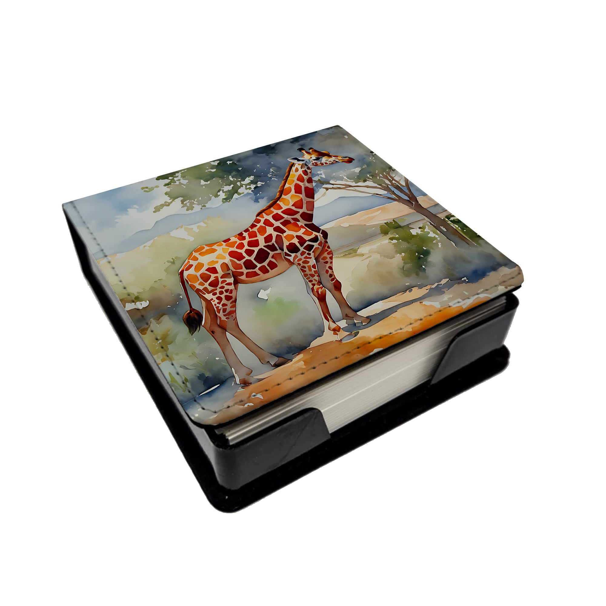 Buy this Giraffe PU Leather Note Paper Holder