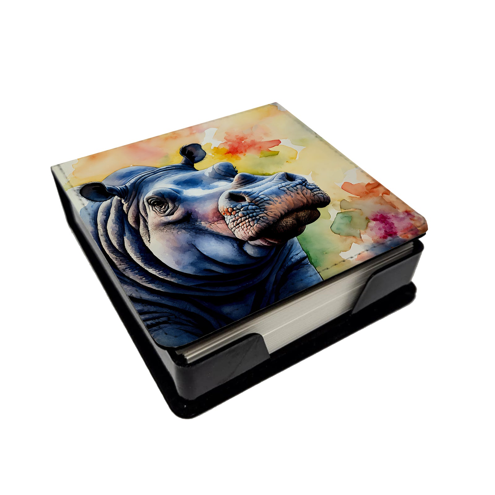 Buy this Hippopotamus PU Leather Note Paper Holder