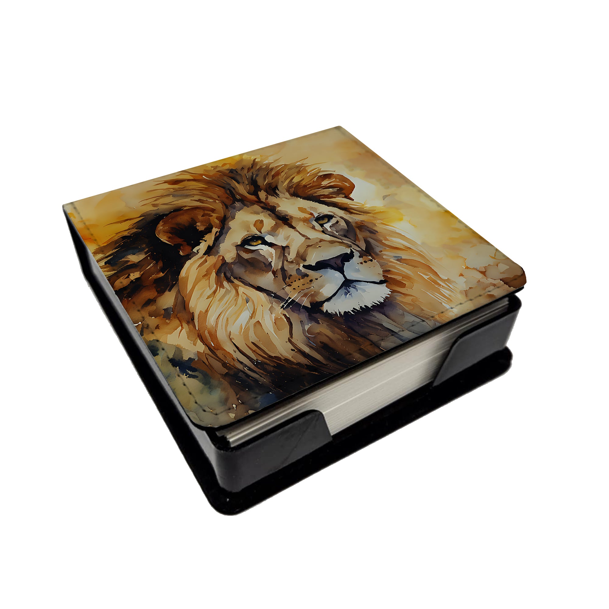 Buy this Lion PU Leather Note Paper Holder