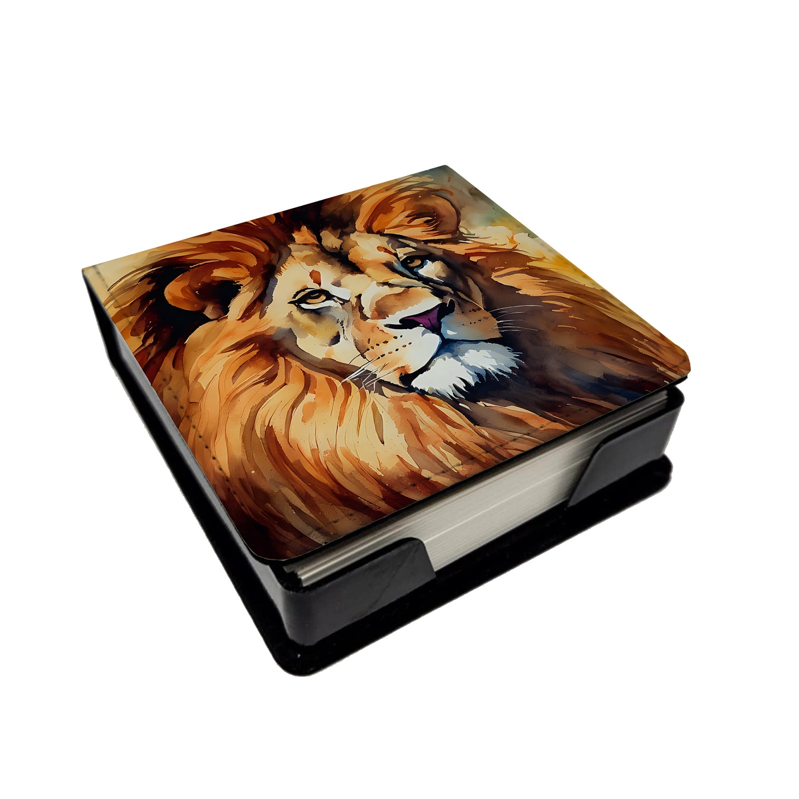 Buy this Lion PU Leather Note Paper Holder