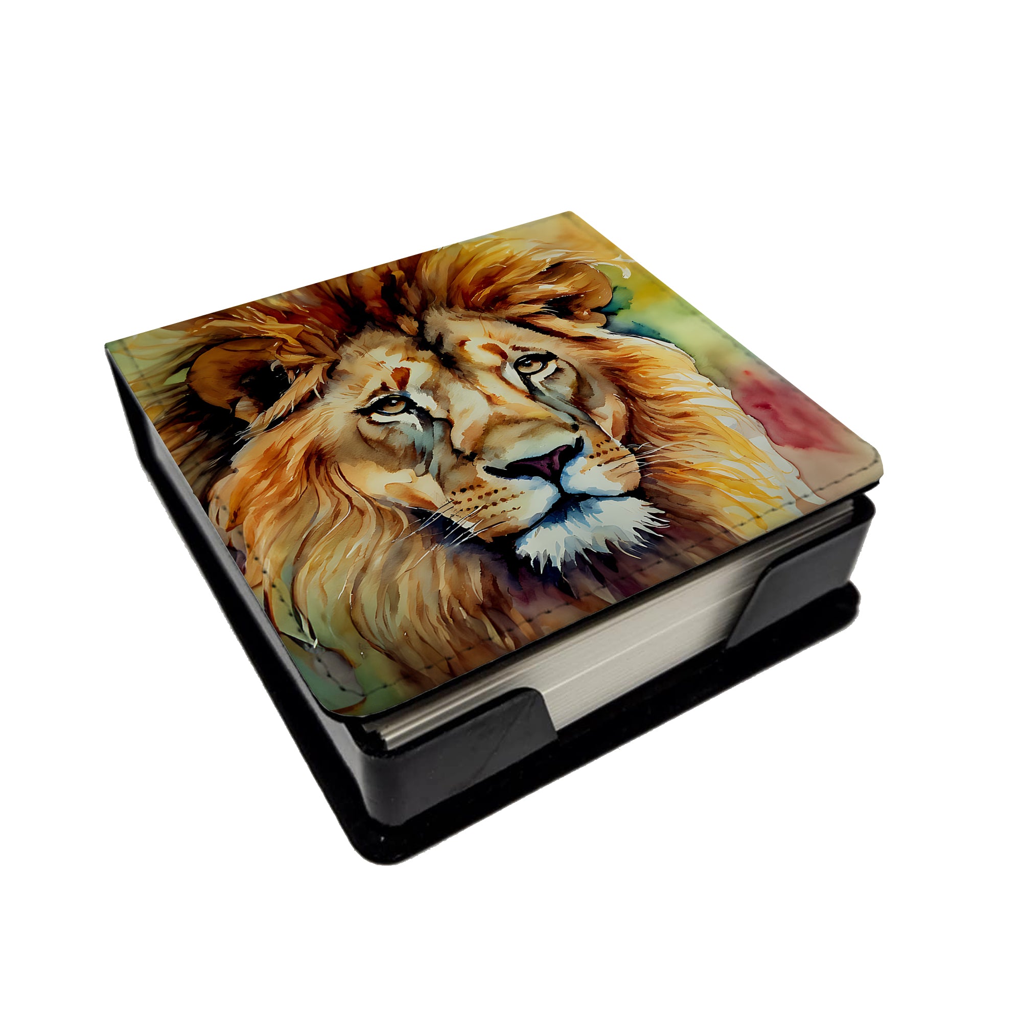 Buy this Lion PU Leather Note Paper Holder