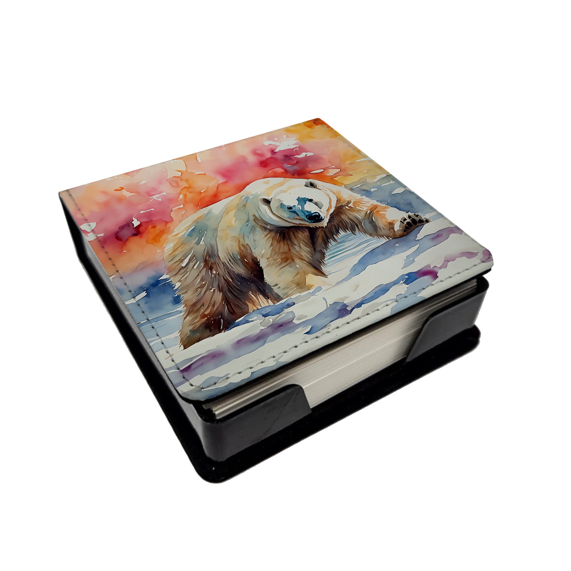 Buy this Polar Bear PU Leather Note Paper Holder