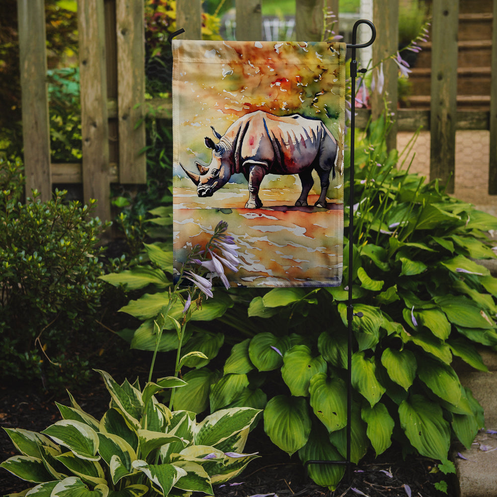 Rhinoceros Garden Flag