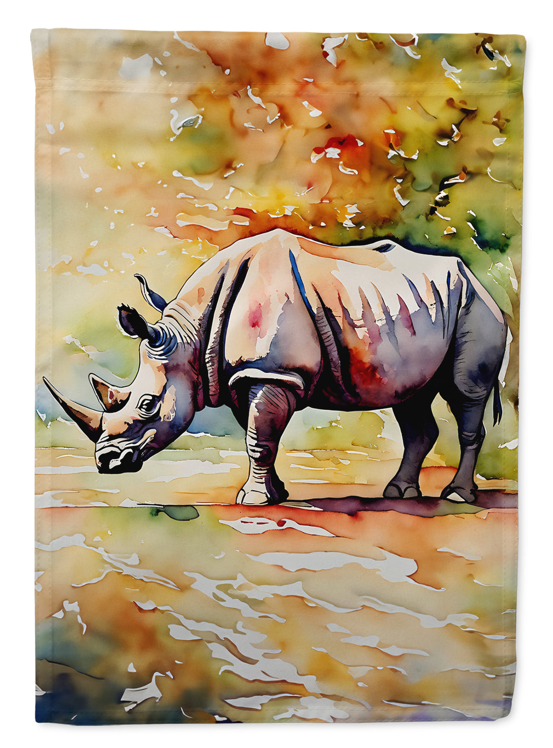 Buy this Rhinoceros Garden Flag