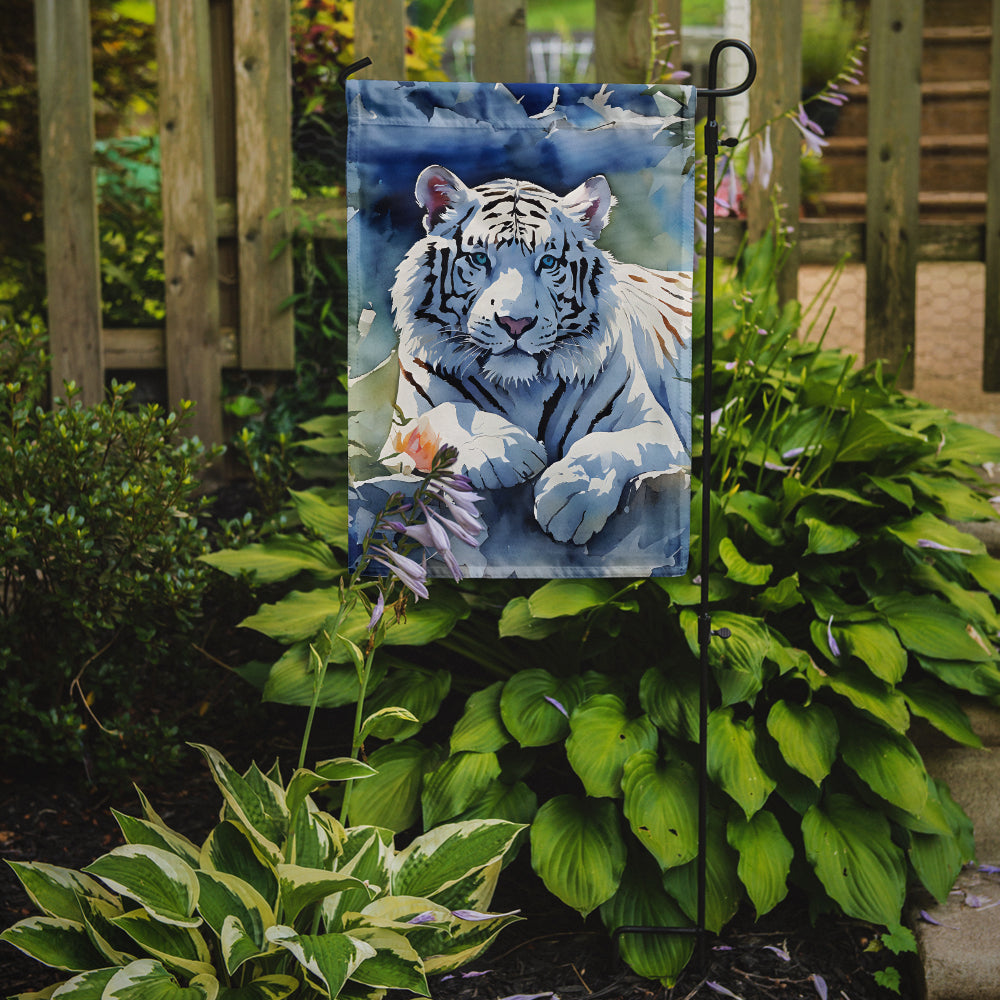 White Tiger Garden Flag