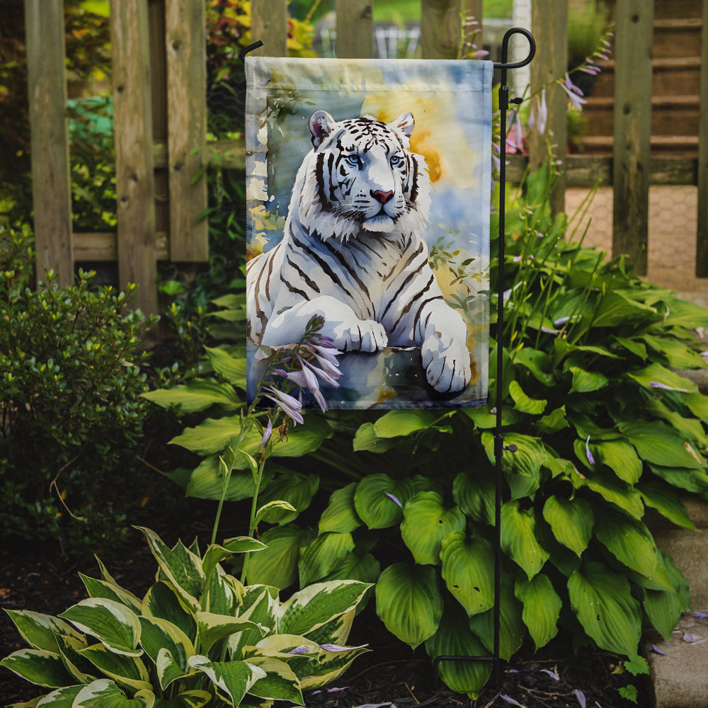 White Tiger Garden Flag