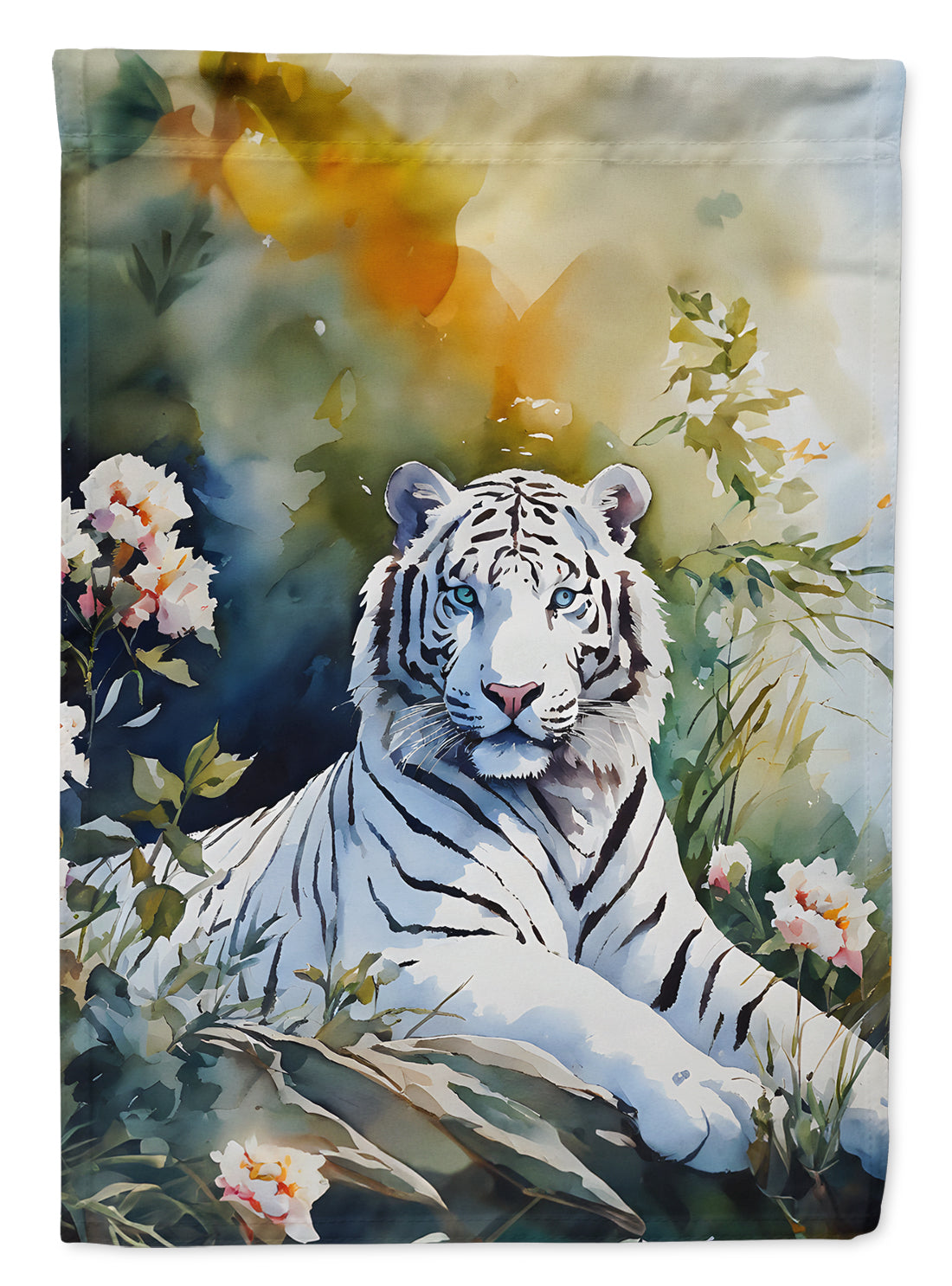 Buy this White Tiger Garden Flag