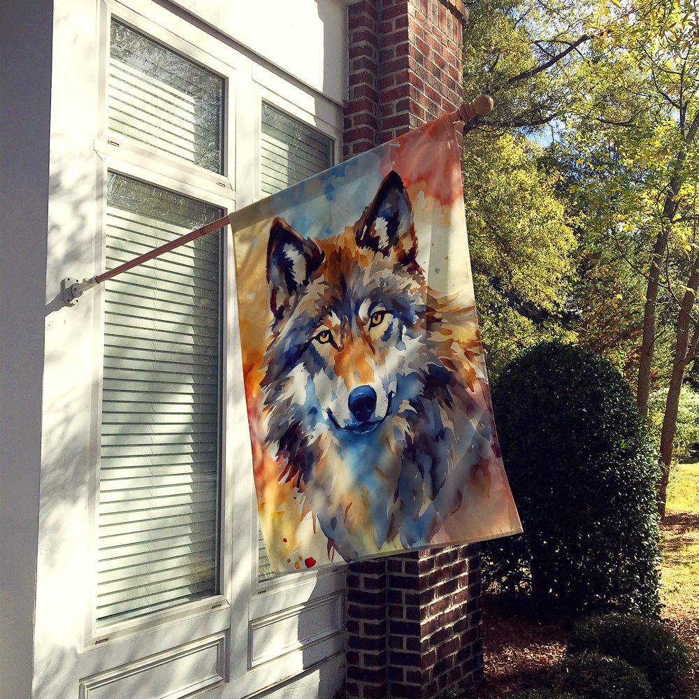 Wolves Wolf  House Flag