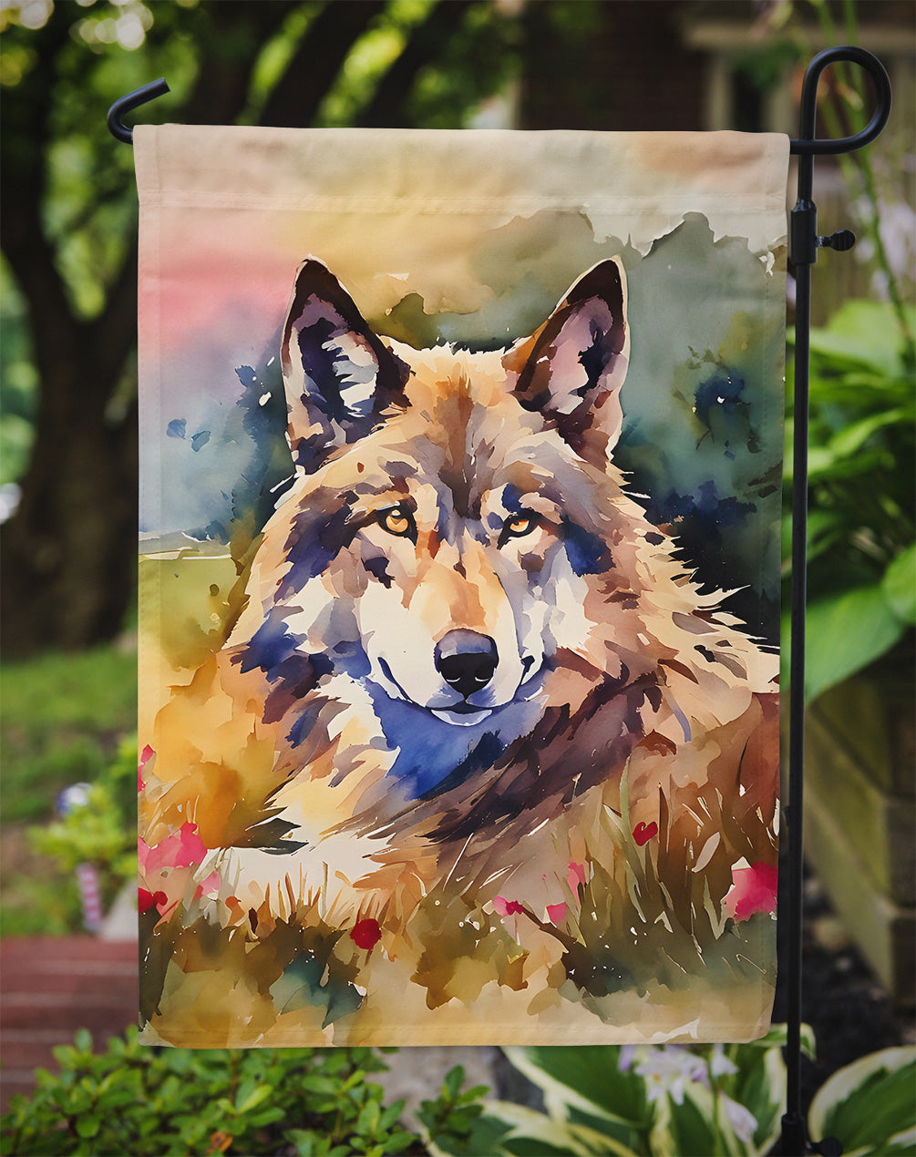 Wolves Wolf  Garden Flag