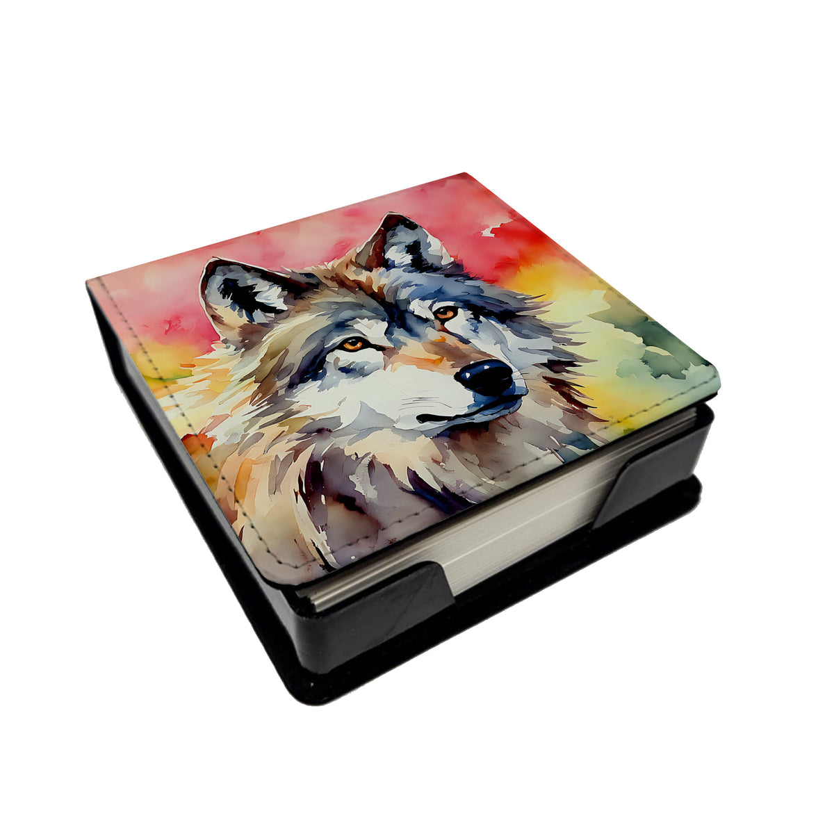 Buy this Wolves Wolf  PU Leather Note Paper Holder