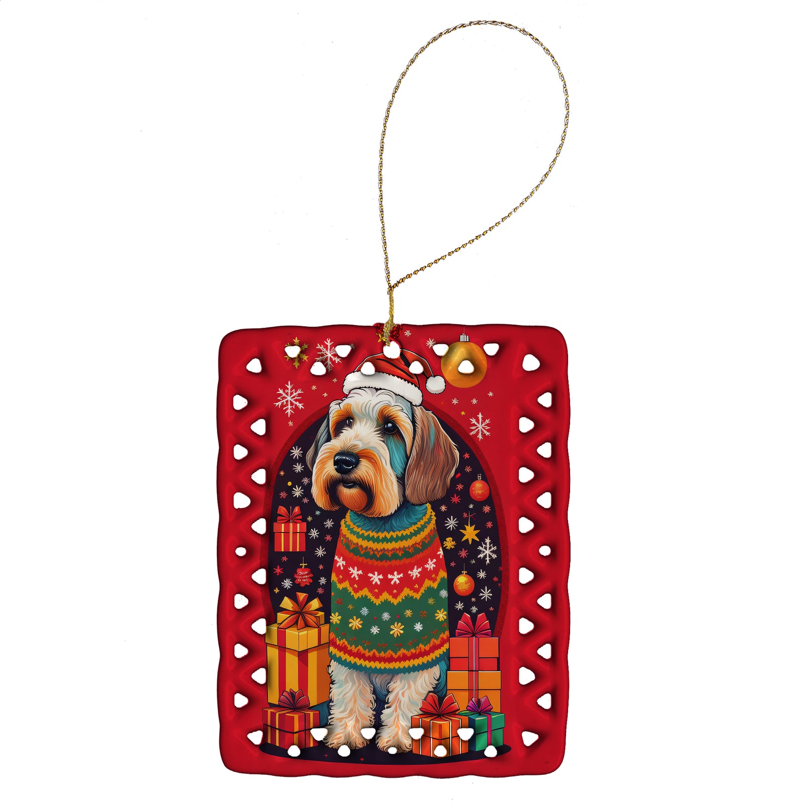 Buy this Sealyham Terrier Holiday Christmas Porcelain Ornament