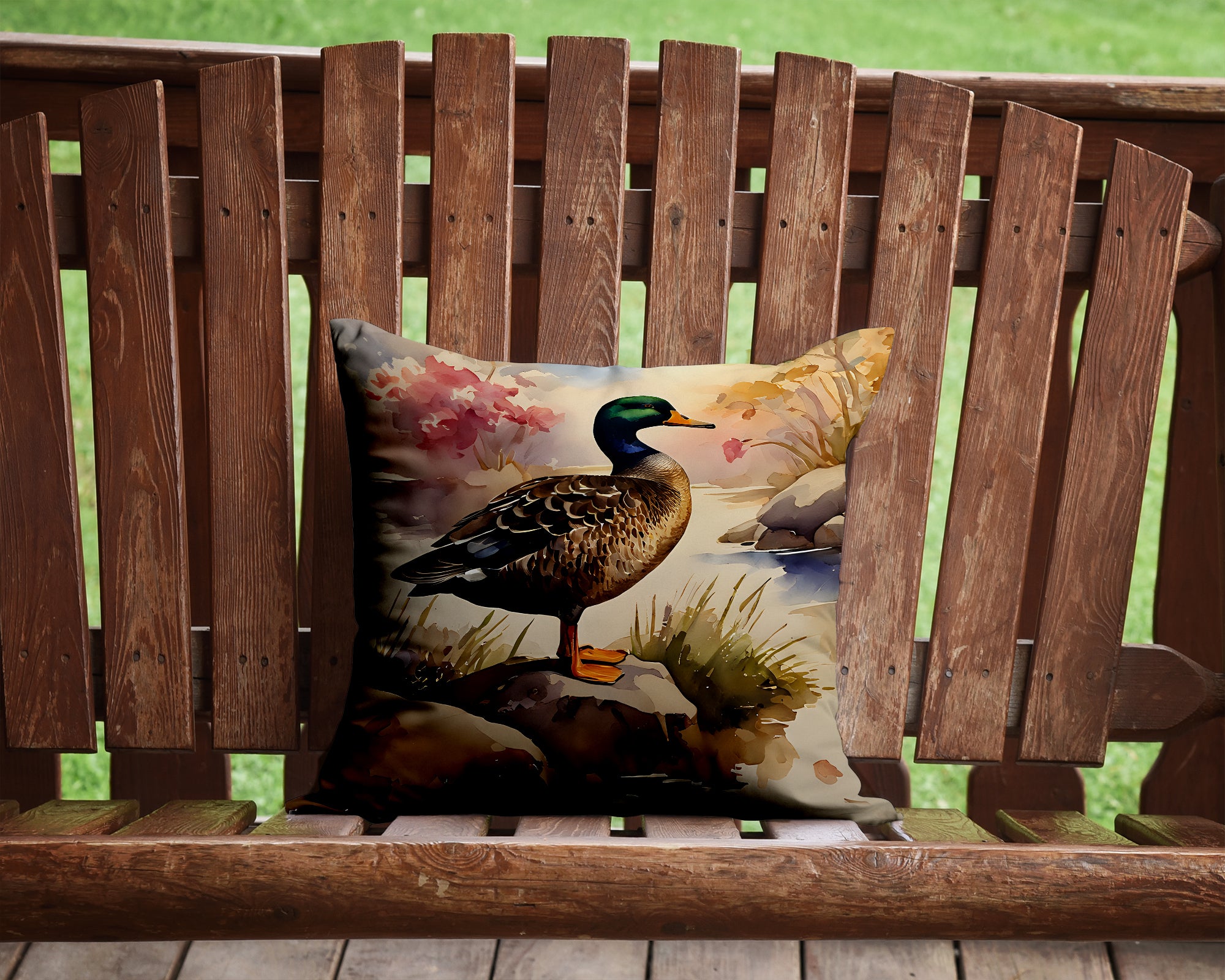 Buy this American Black Duck Throw Pillow