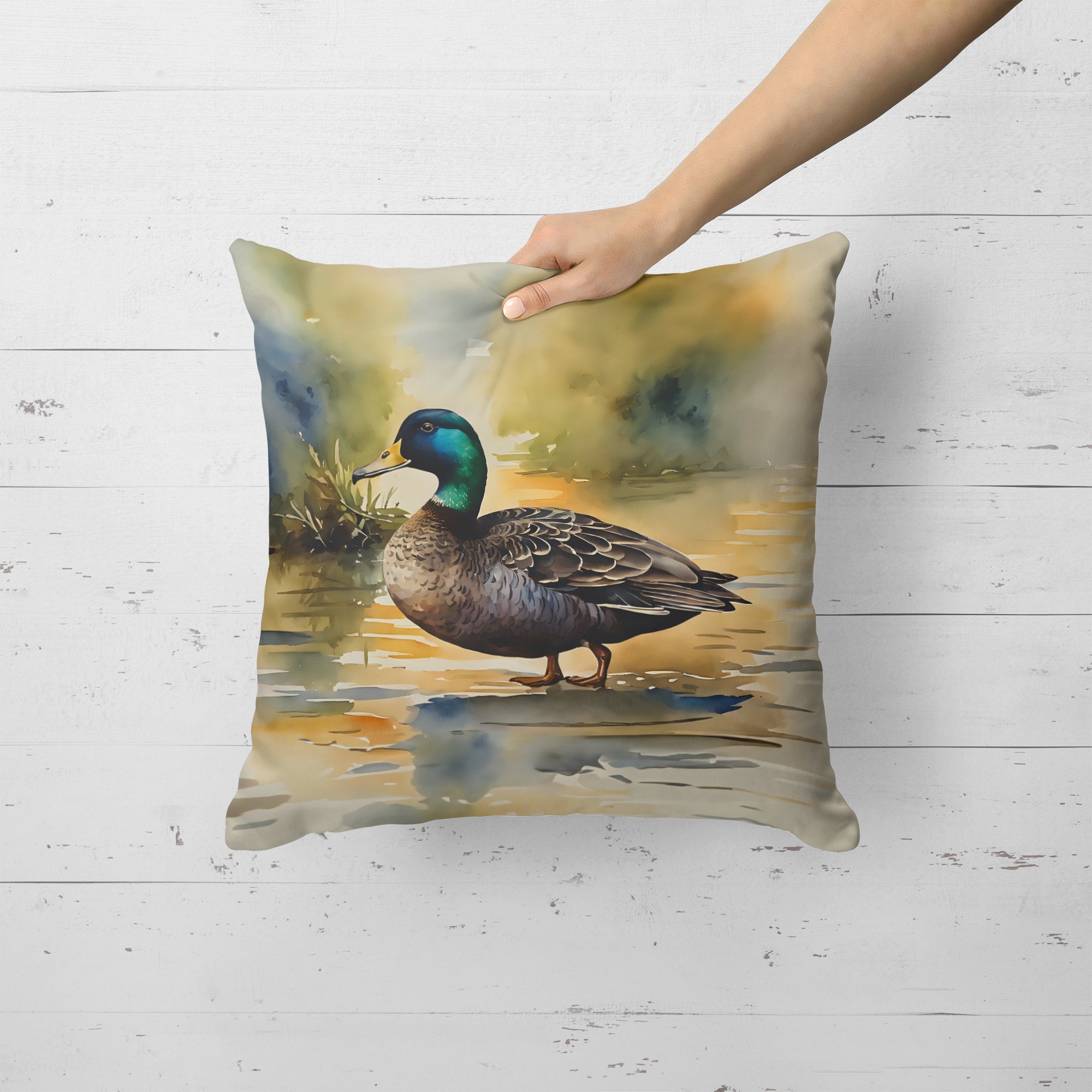 Buy this American Black Duck Throw Pillow