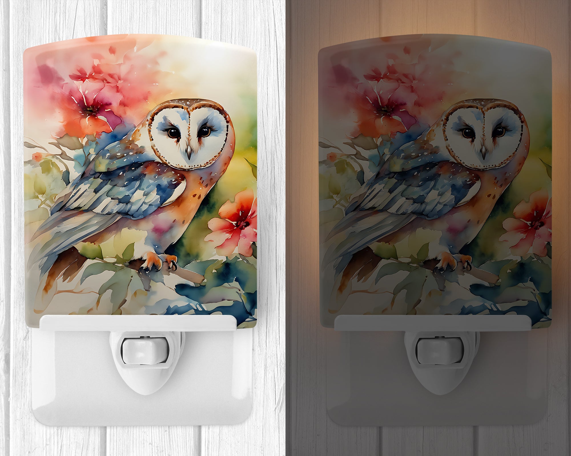 Buy this Barn Owl Ceramic Night Light