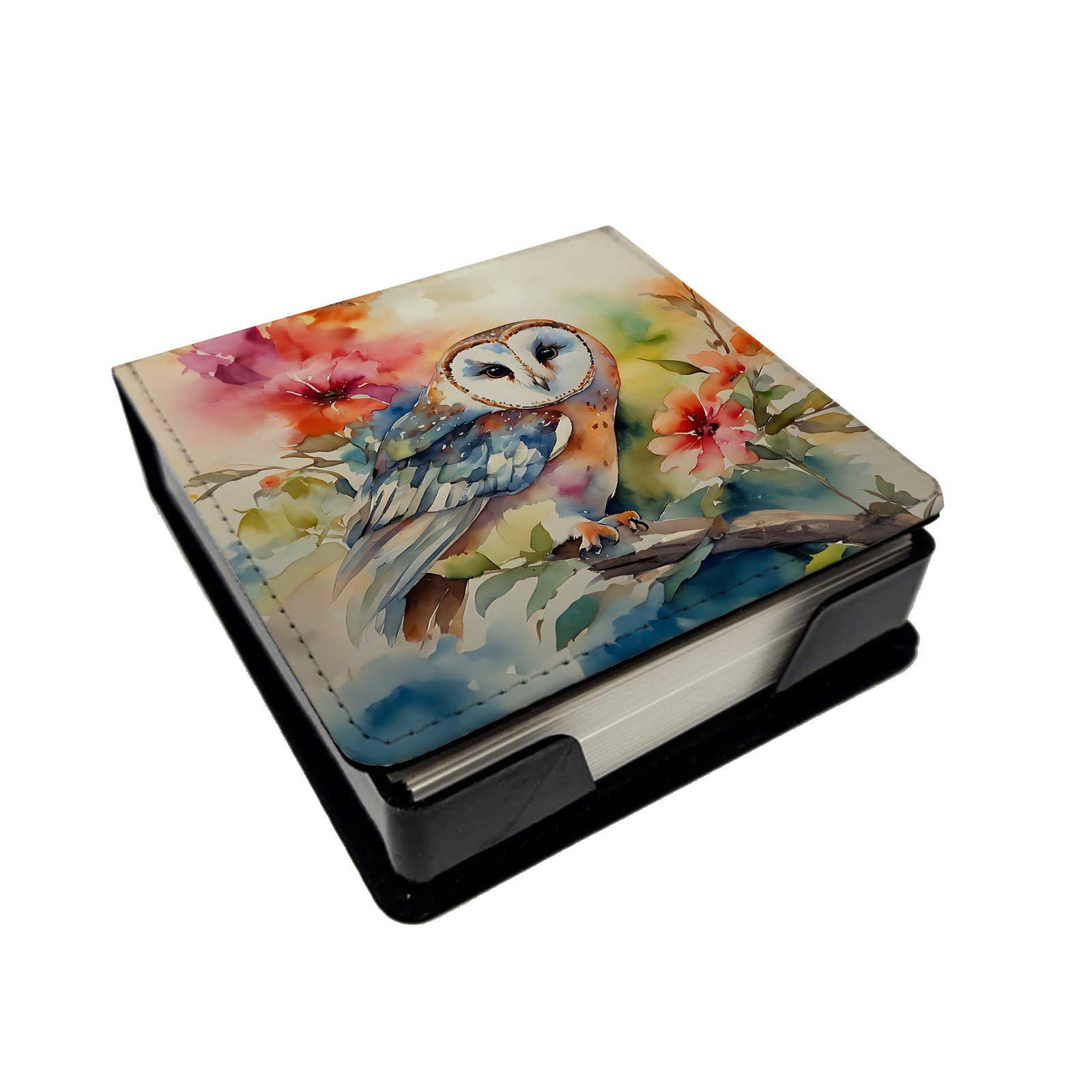 Buy this Barn Owl PU Leather Note Paper Holder