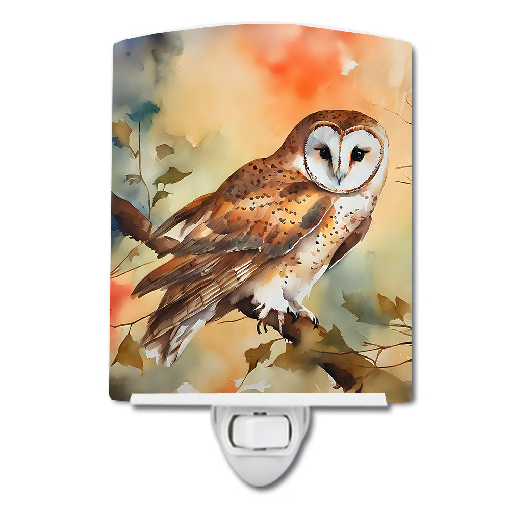 Buy this Barn Owl Ceramic Night Light