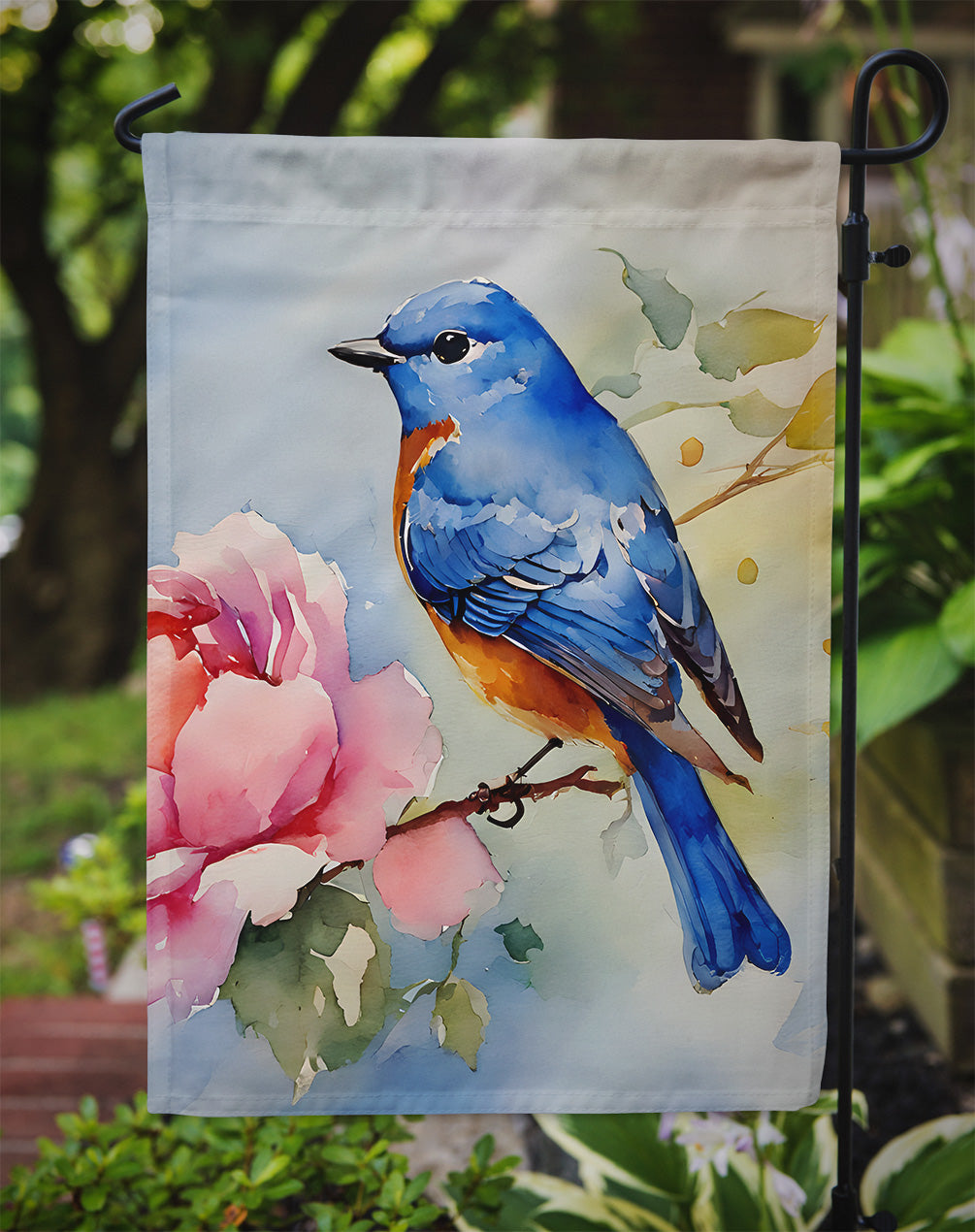 Bluebird Garden Flag