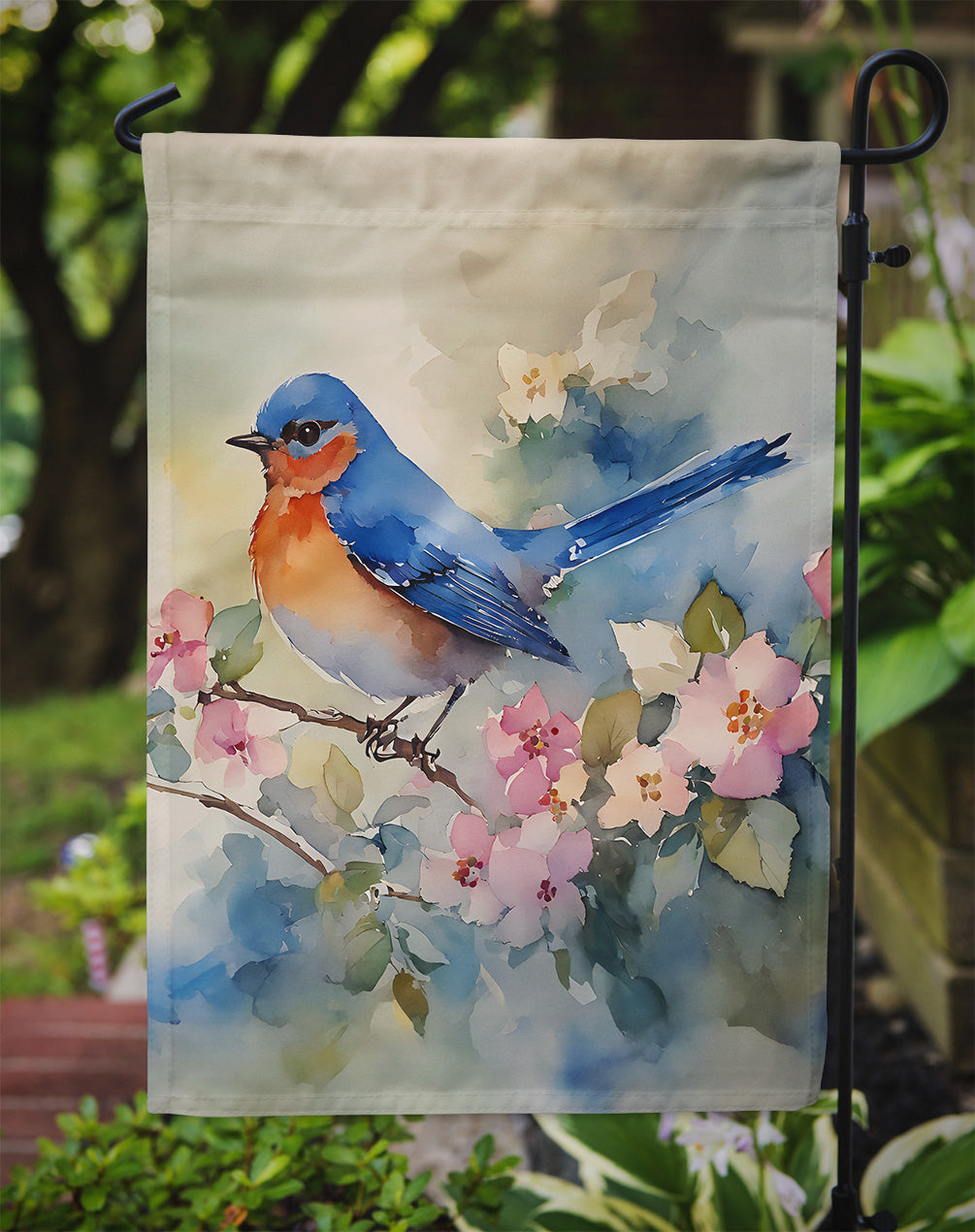 Bluebird Garden Flag