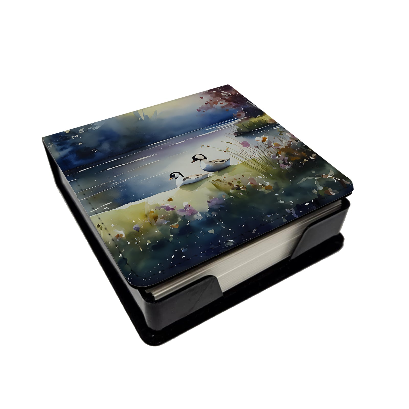 Buy this Bufflehead PU Leather Note Paper Holder