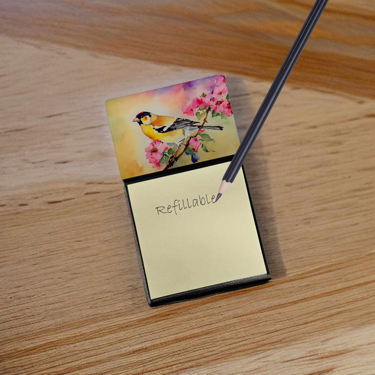 Goldfinch Sticky Note Holder