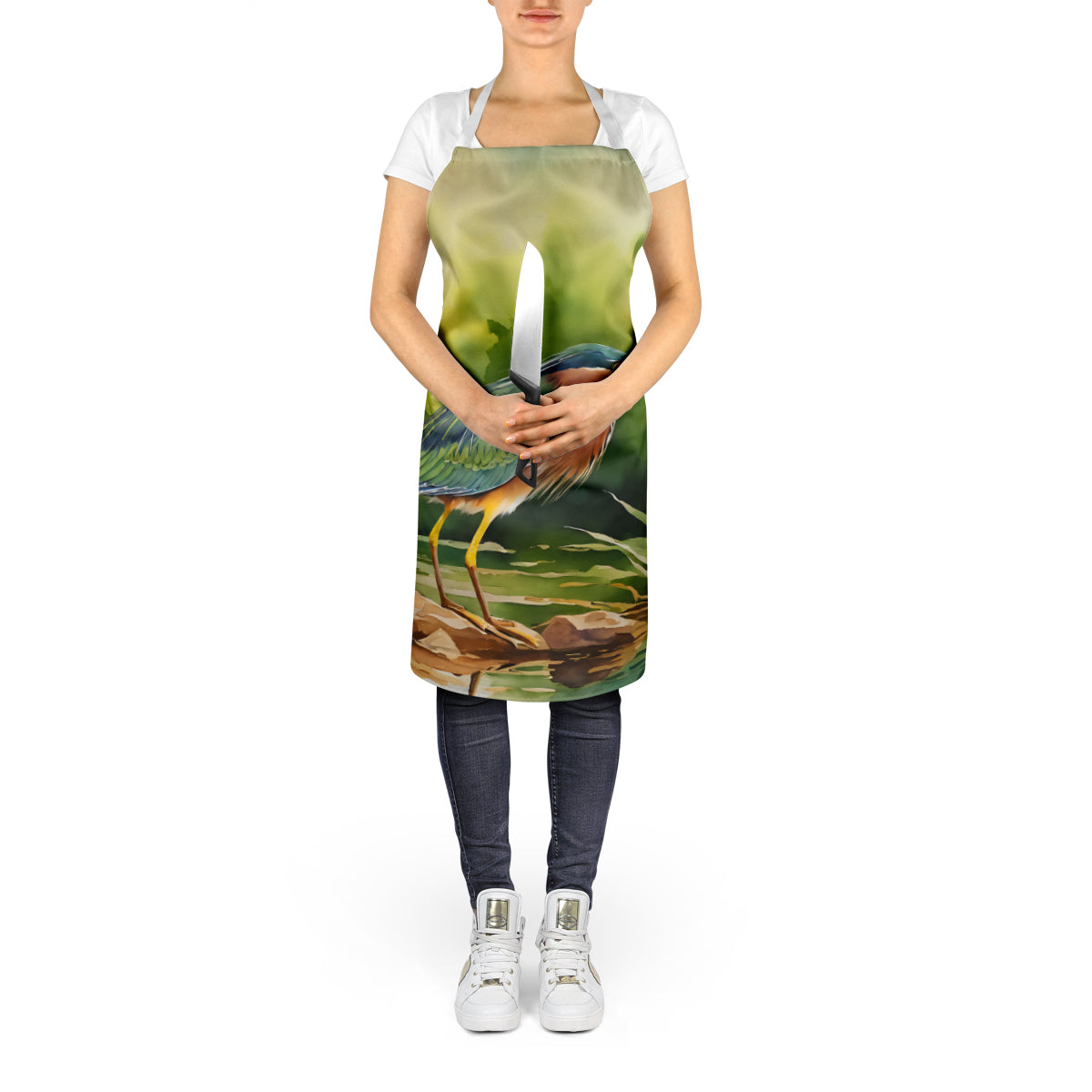 Green Heron Apron