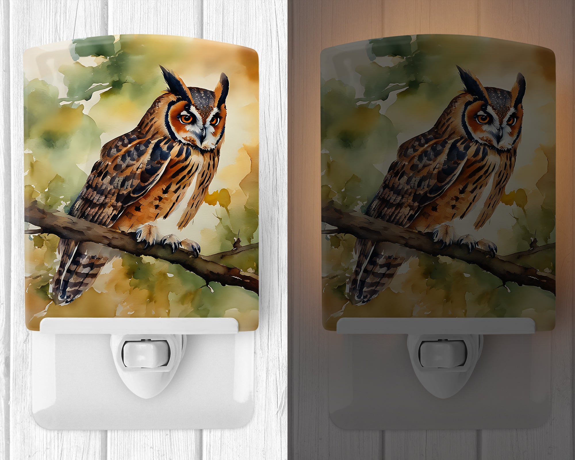 Buy this Long-Eared Owl Ceramic Night Light