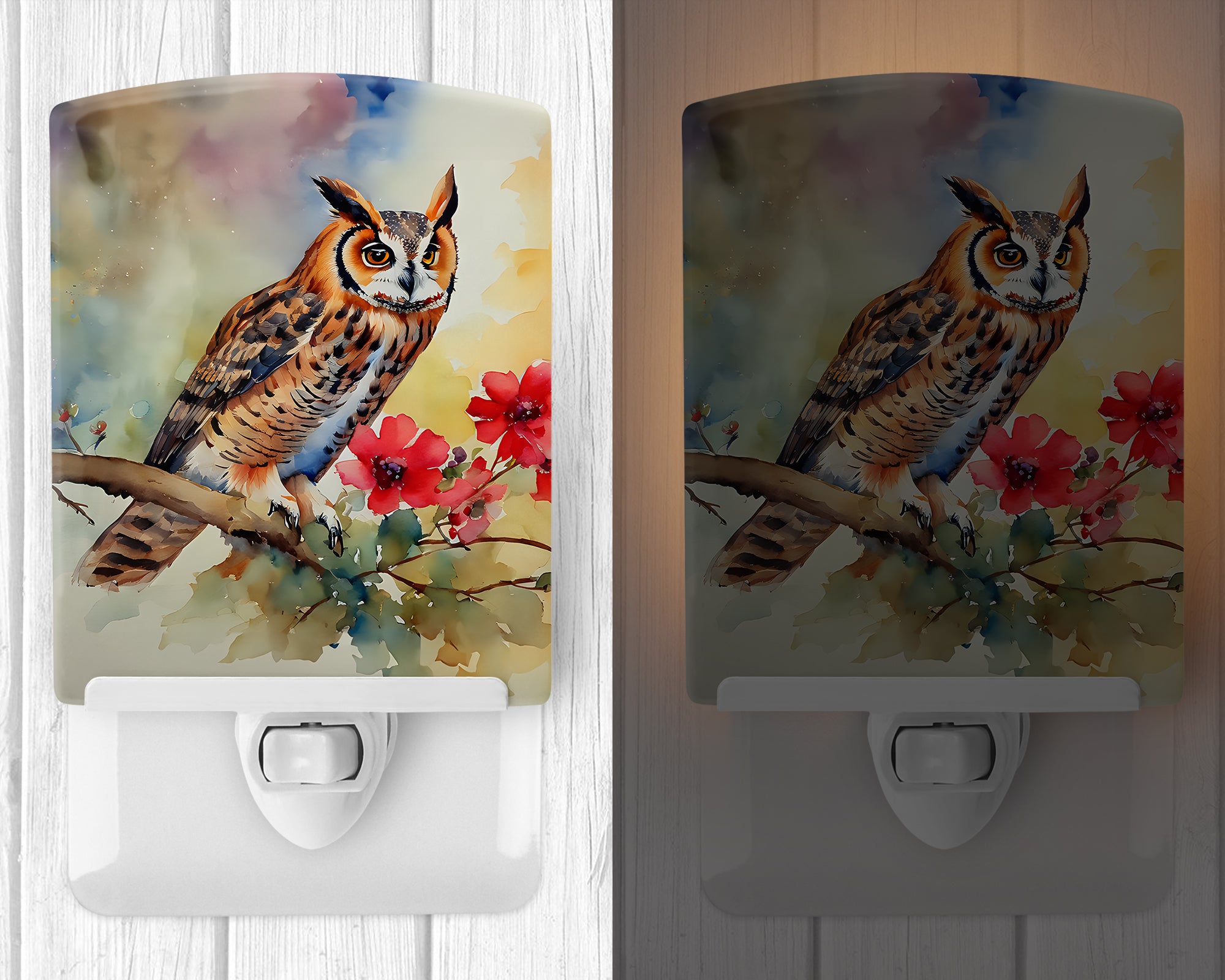 Buy this Long-Eared Owl Ceramic Night Light