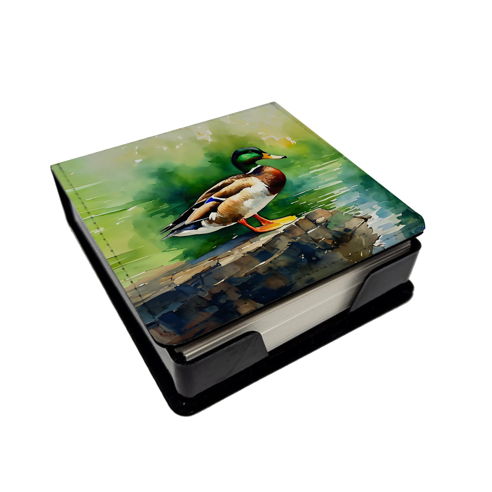 Buy this Mallard PU Leather Note Paper Holder