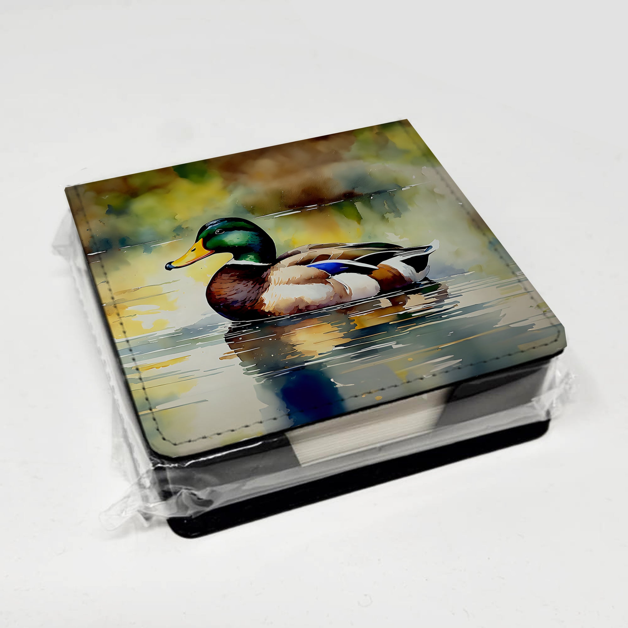 Mallard PU Leather Note Paper Holder