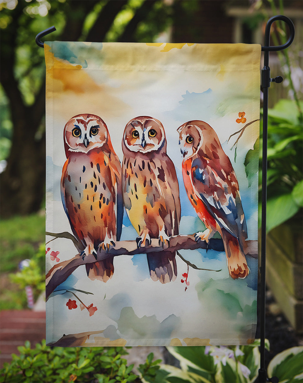 Owls Garden Flag