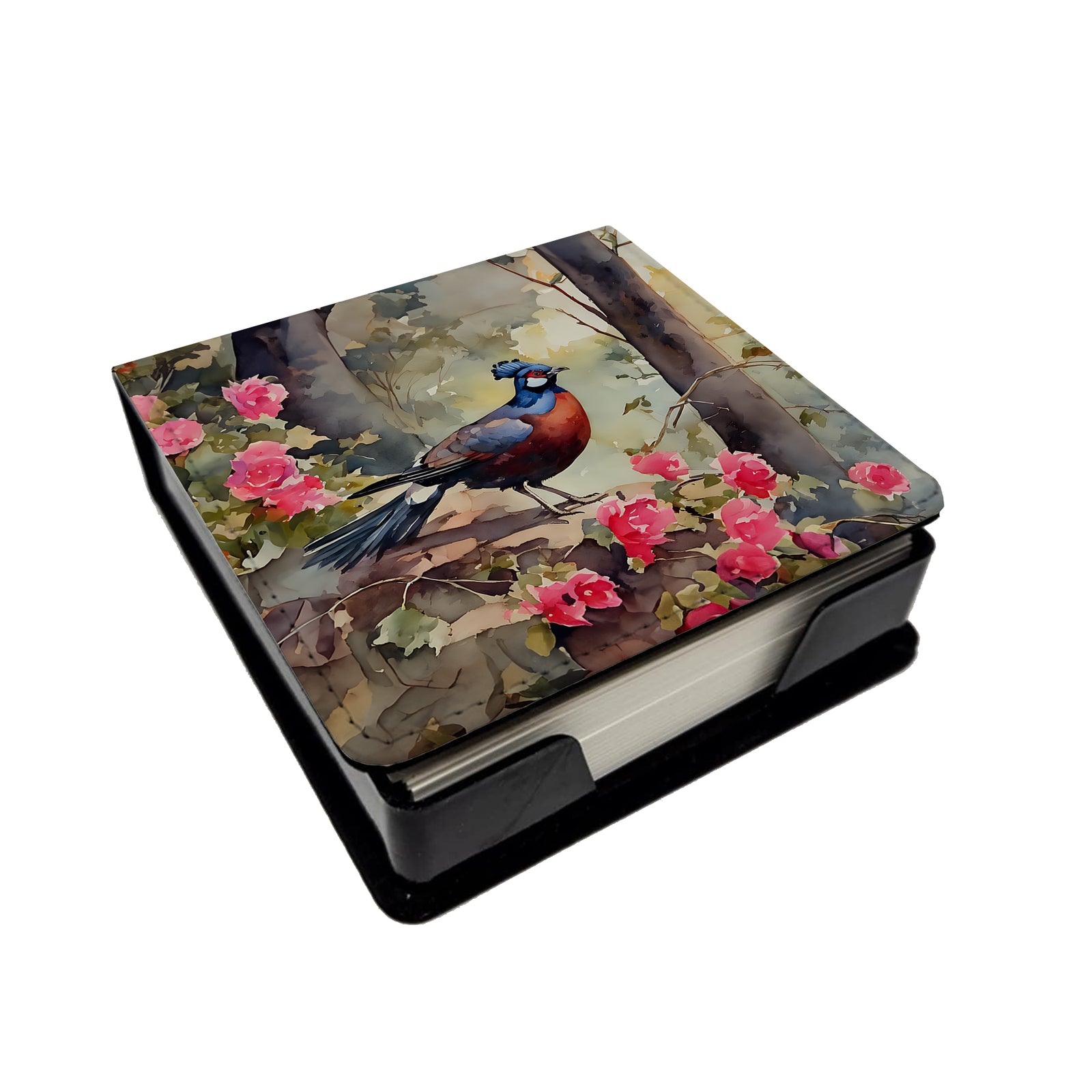 Buy this Pheasant PU Leather Note Paper Holder