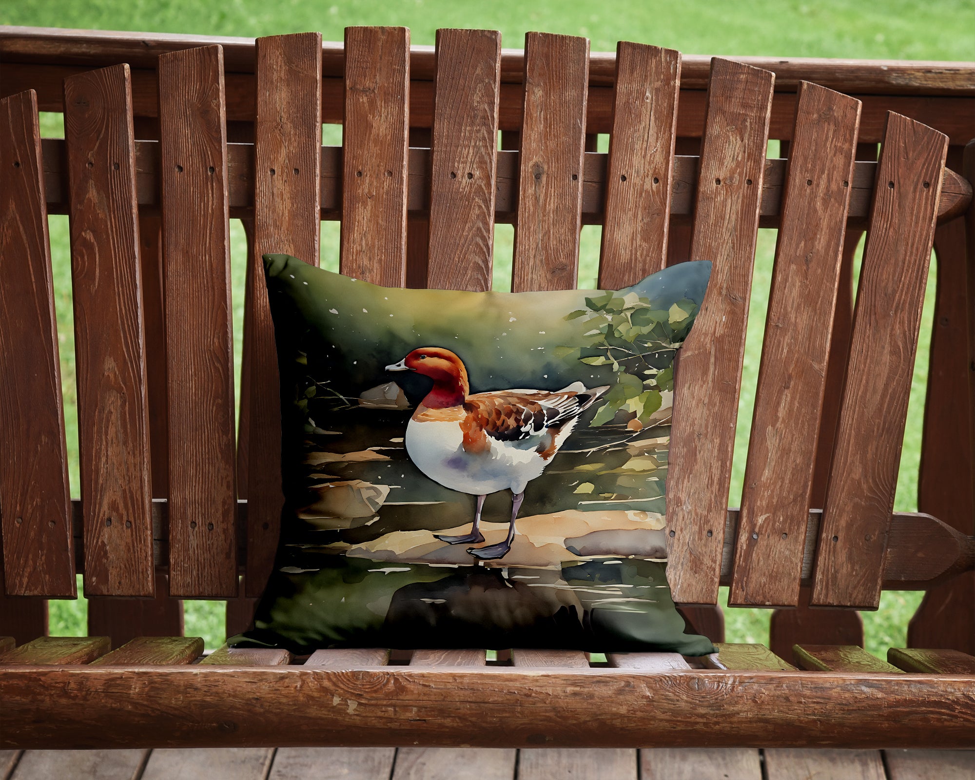 Buy this Redhead Duck Throw Pillow