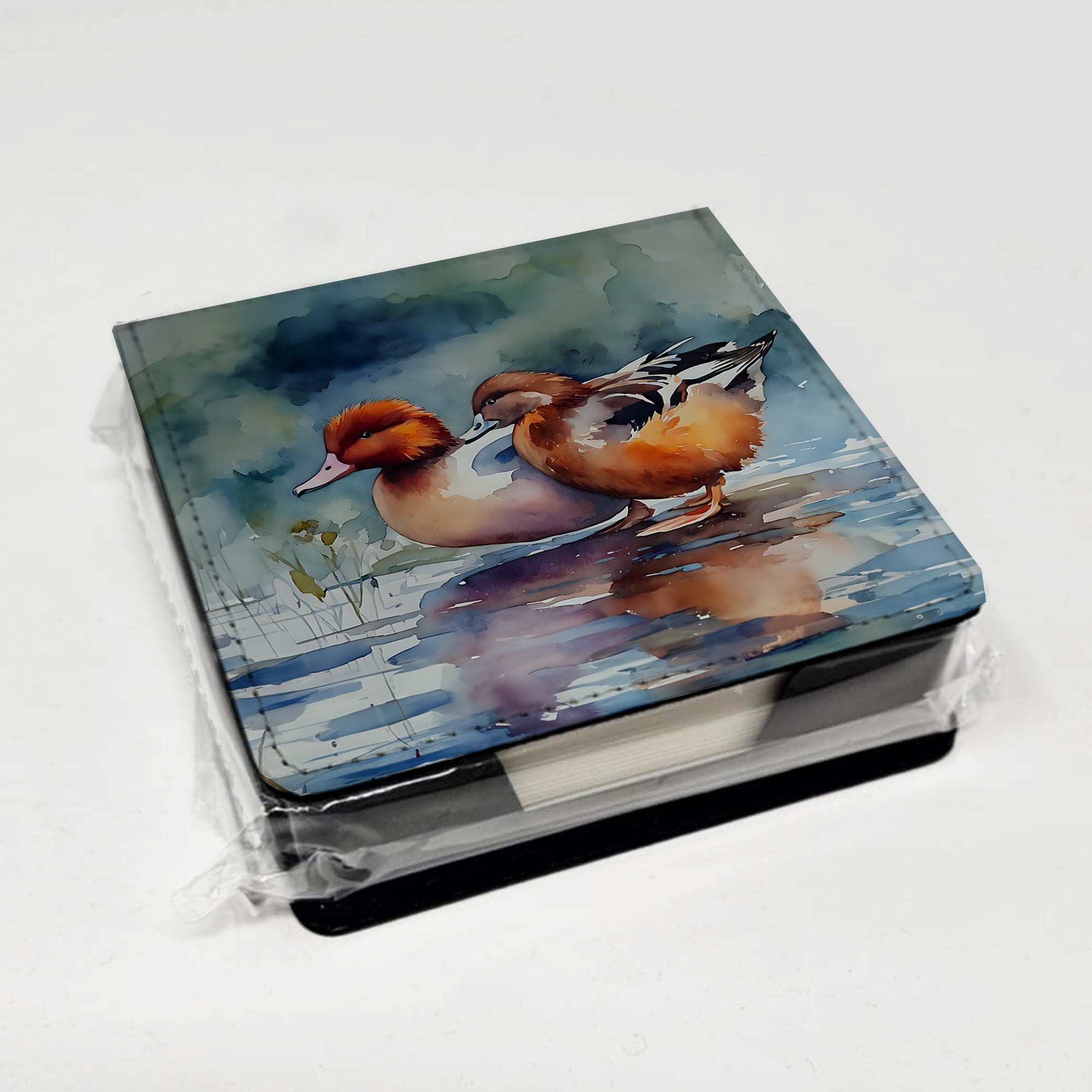 Redhead Duck PU Leather Note Paper Holder