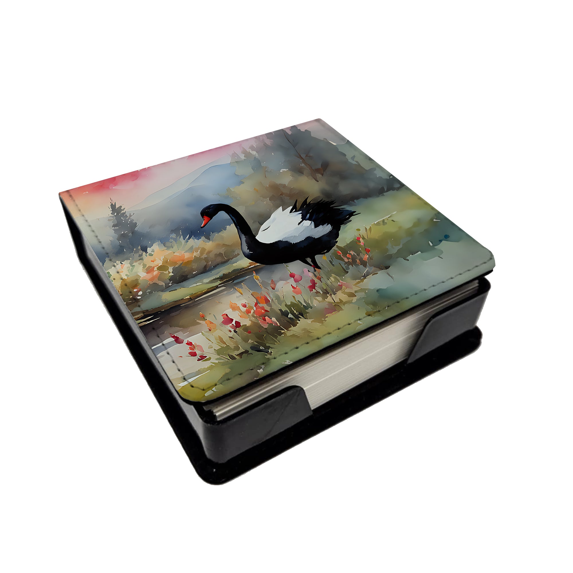 Buy this Black Swan PU Leather Note Paper Holder