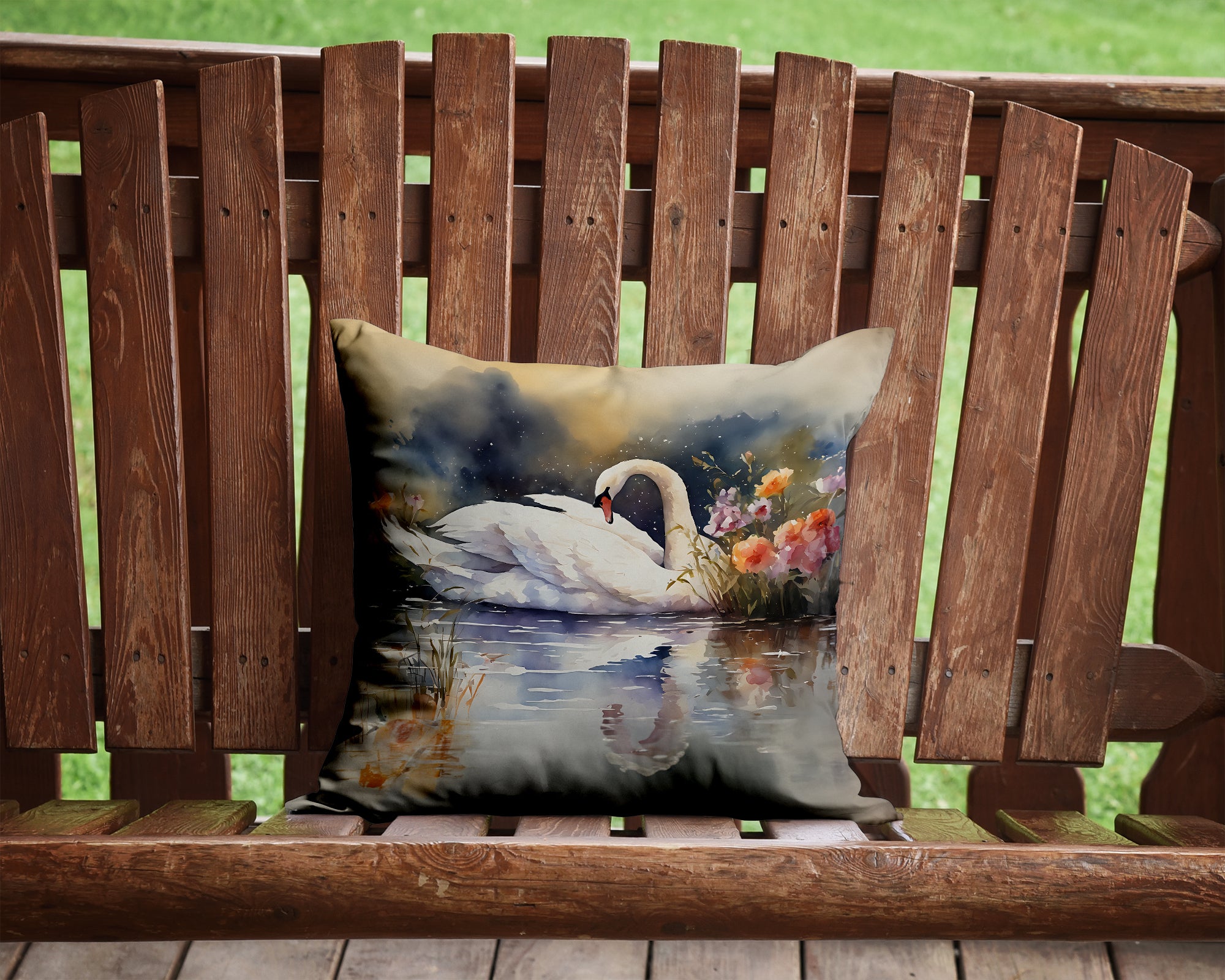 Buy this Swan Throw Pillow